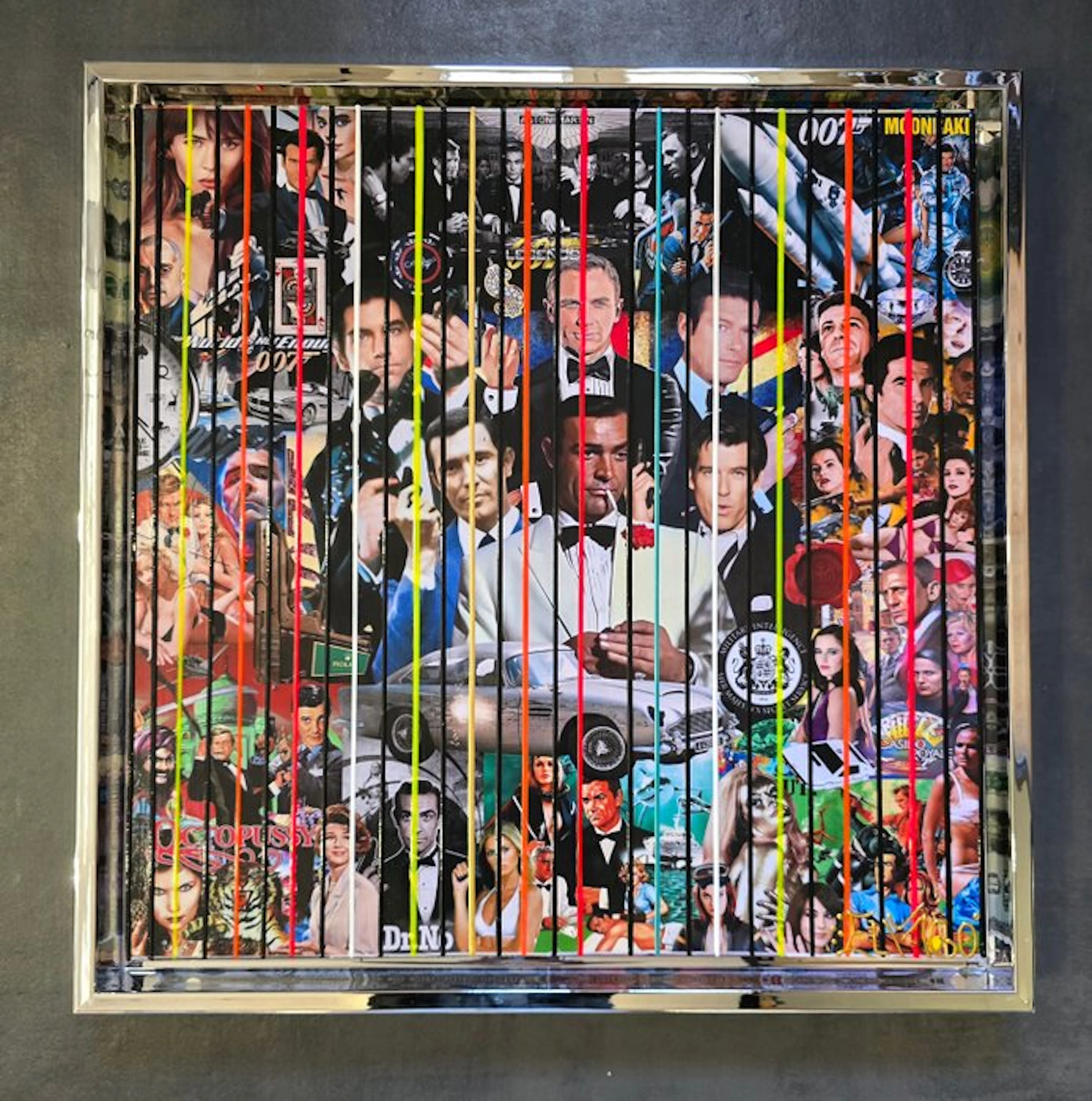Elmago - O07 James Bond cinéma icons 4 codebarre (large) luxe
