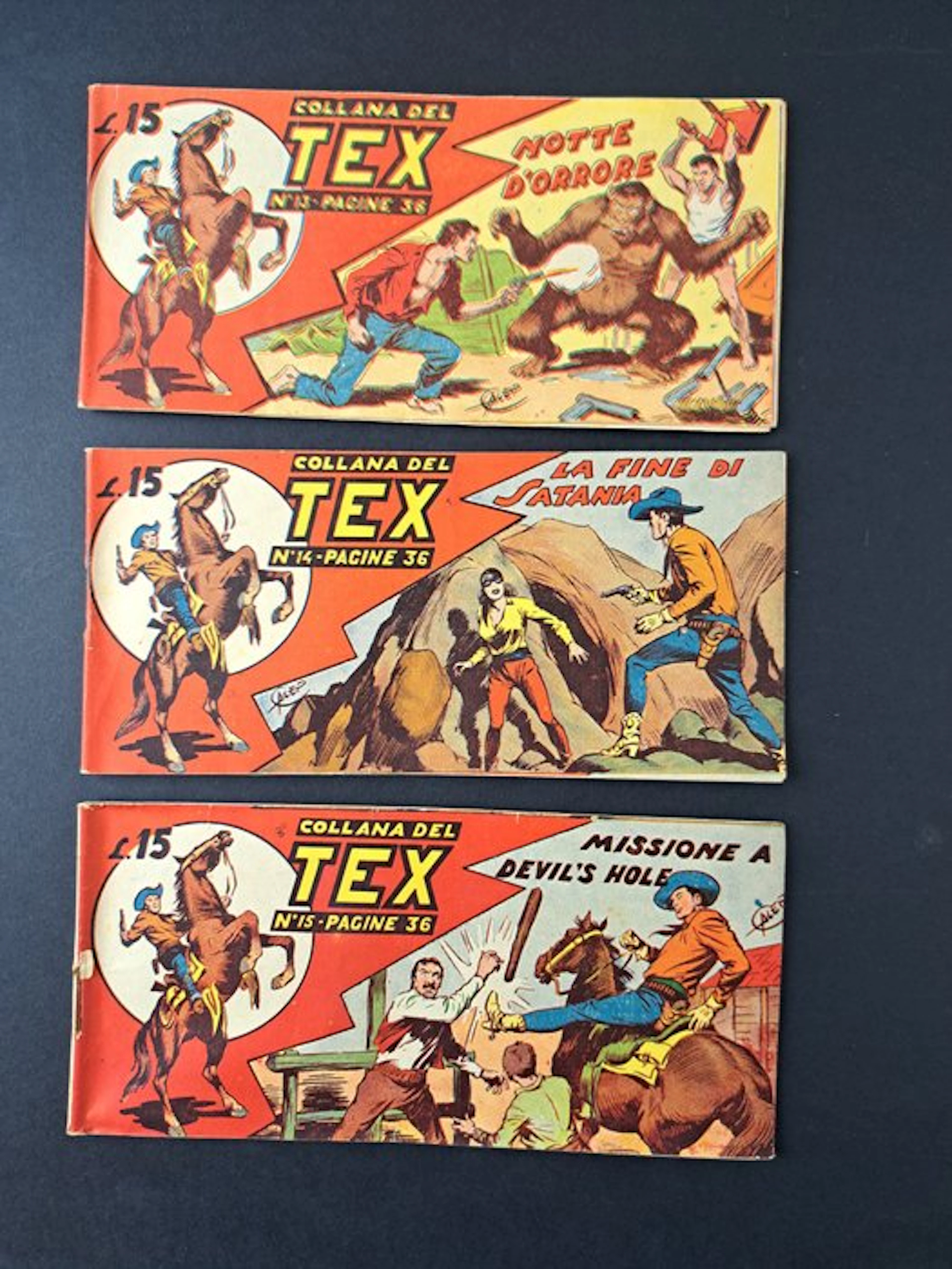 La Fine di Satania e Altri Seconda Serie - 3 Comic - First edition - 1950