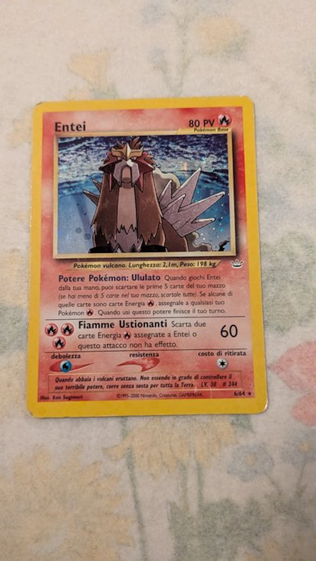 Pokémon - 1 Card - Entei 6/64 Foil