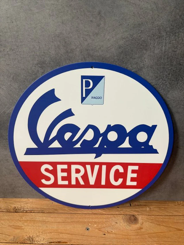 Magnificent Piaggio Vespa motorcycle emblem - Metal...