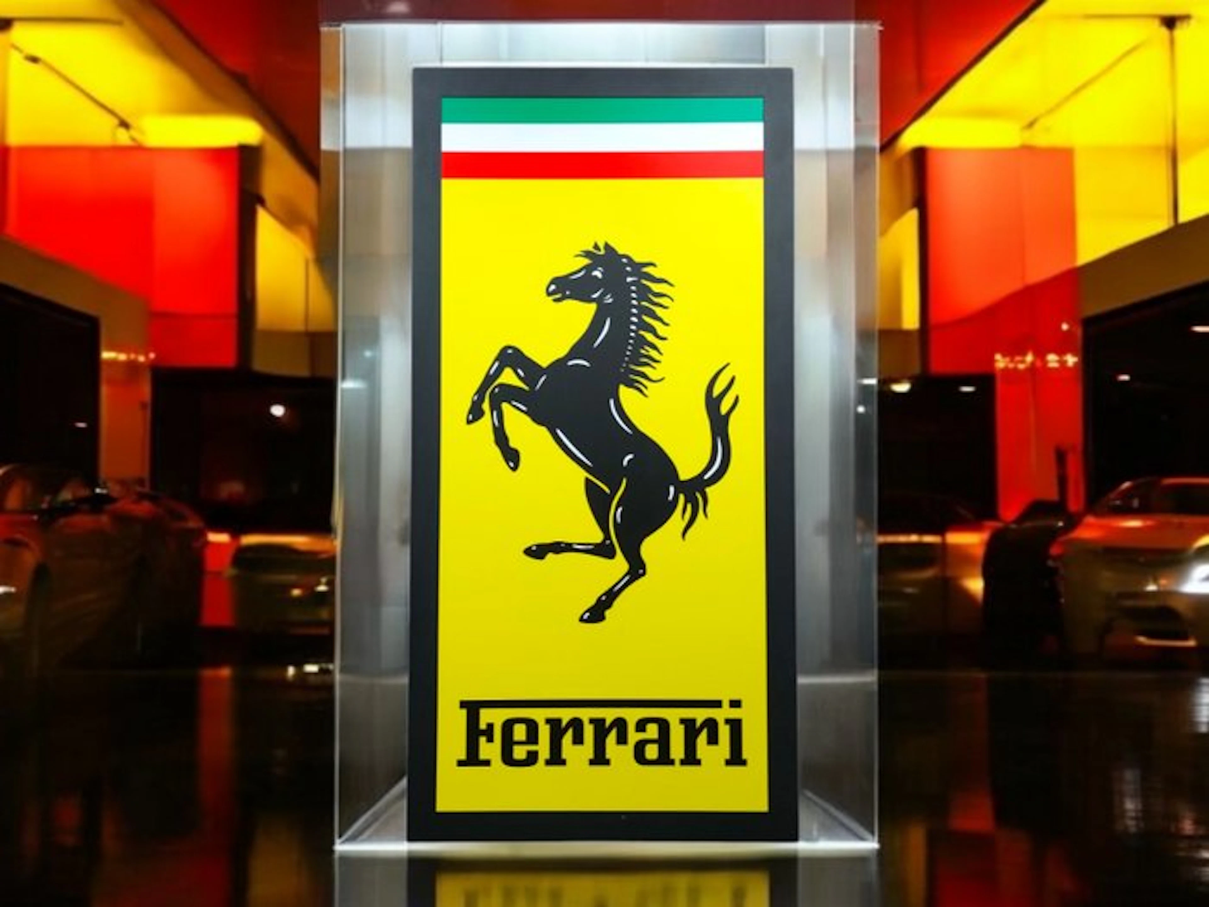 Ferrari Illuminated lightbox - Lighted sign - Ferrari...