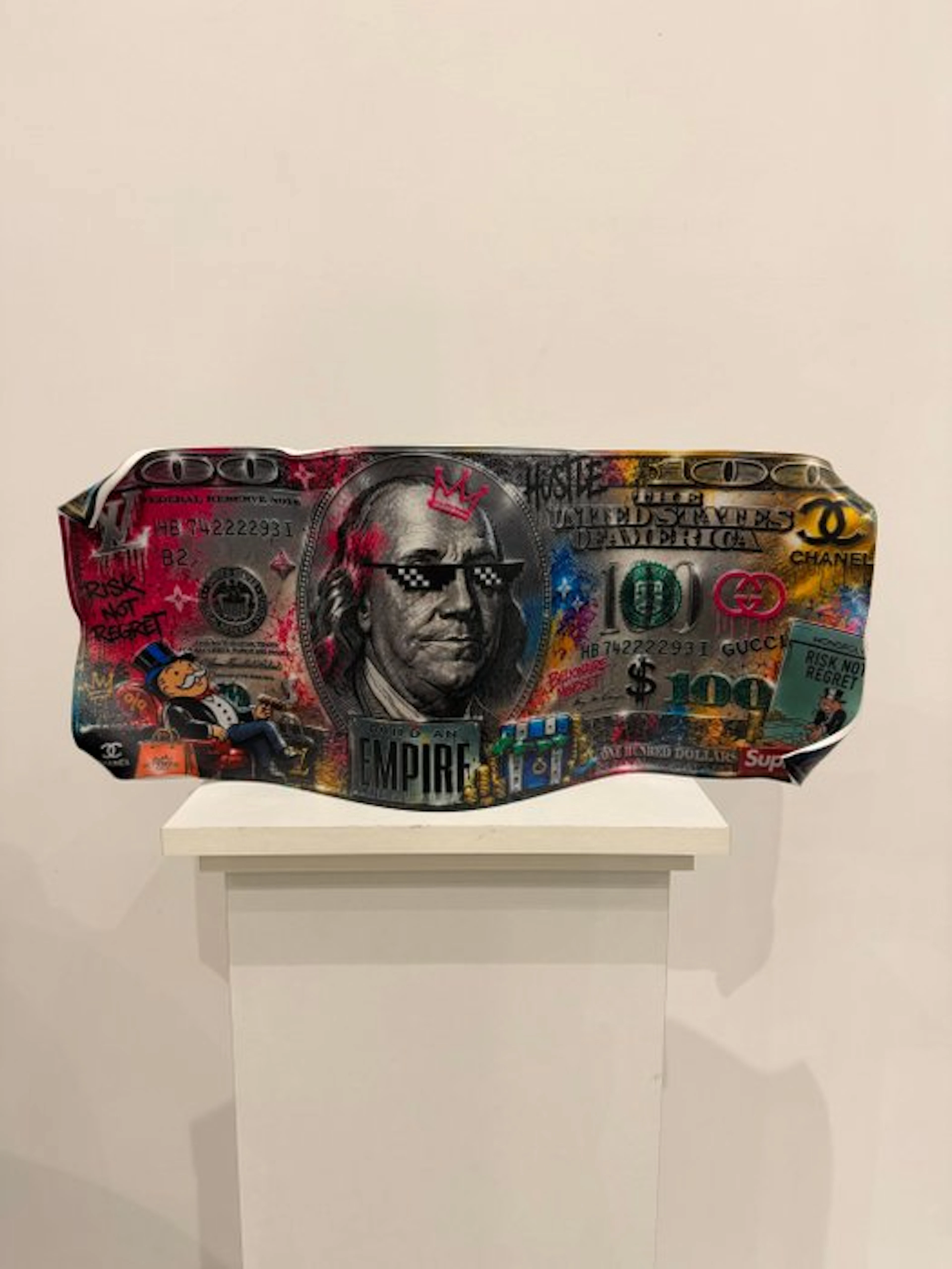 Art'Pej - Billet Froissé 100 dollars