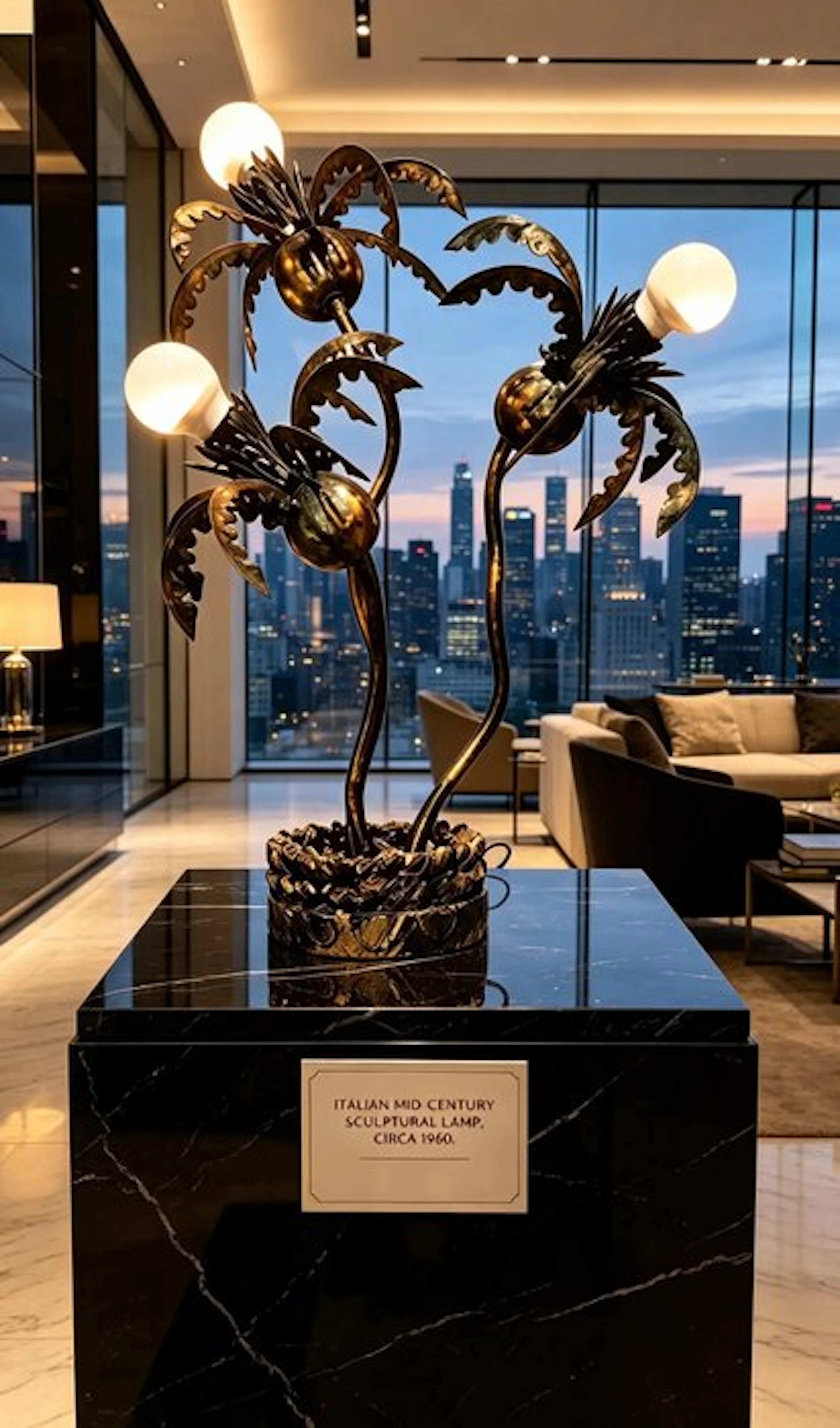 Lamp - Iron, Handmade. Maison Jansen style