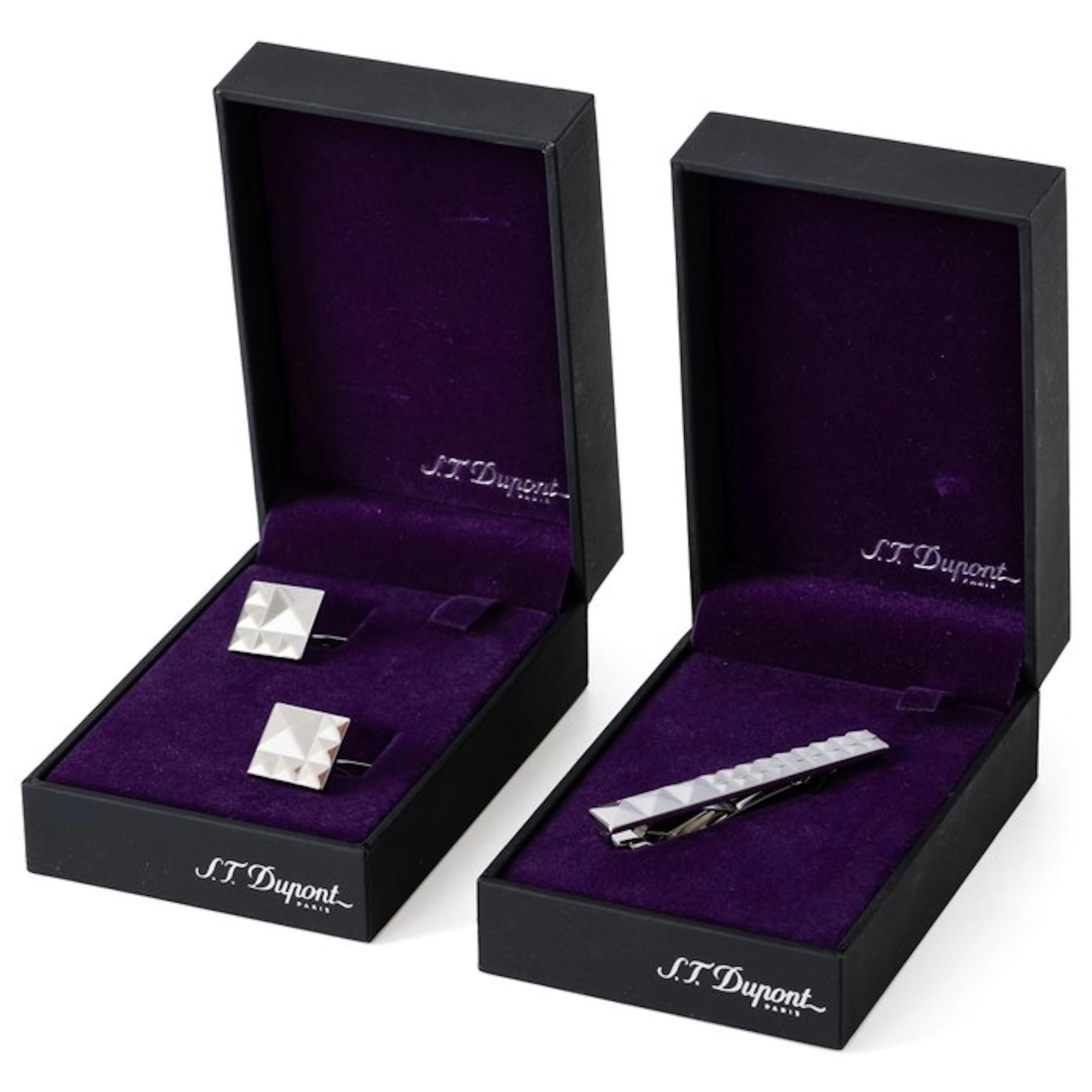 S.T. Dupont - silvered - Cufflinks - Dasklem - Diamond Head