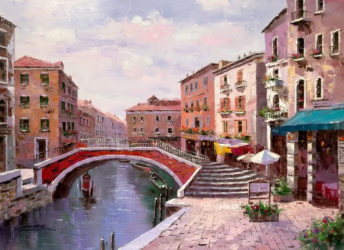 Christof Vevers (1962) - Escapade à Venise – Le Pont...