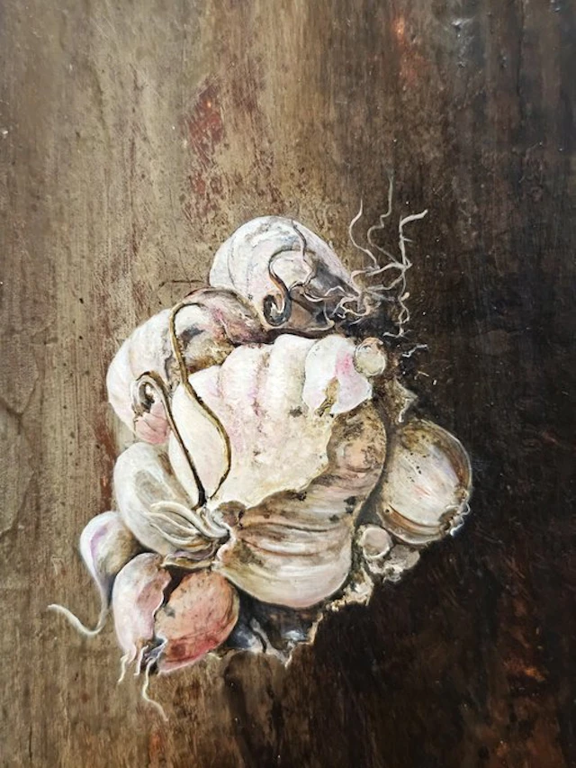 Cristóbal Olmedo (1957) - Garlic Still Life