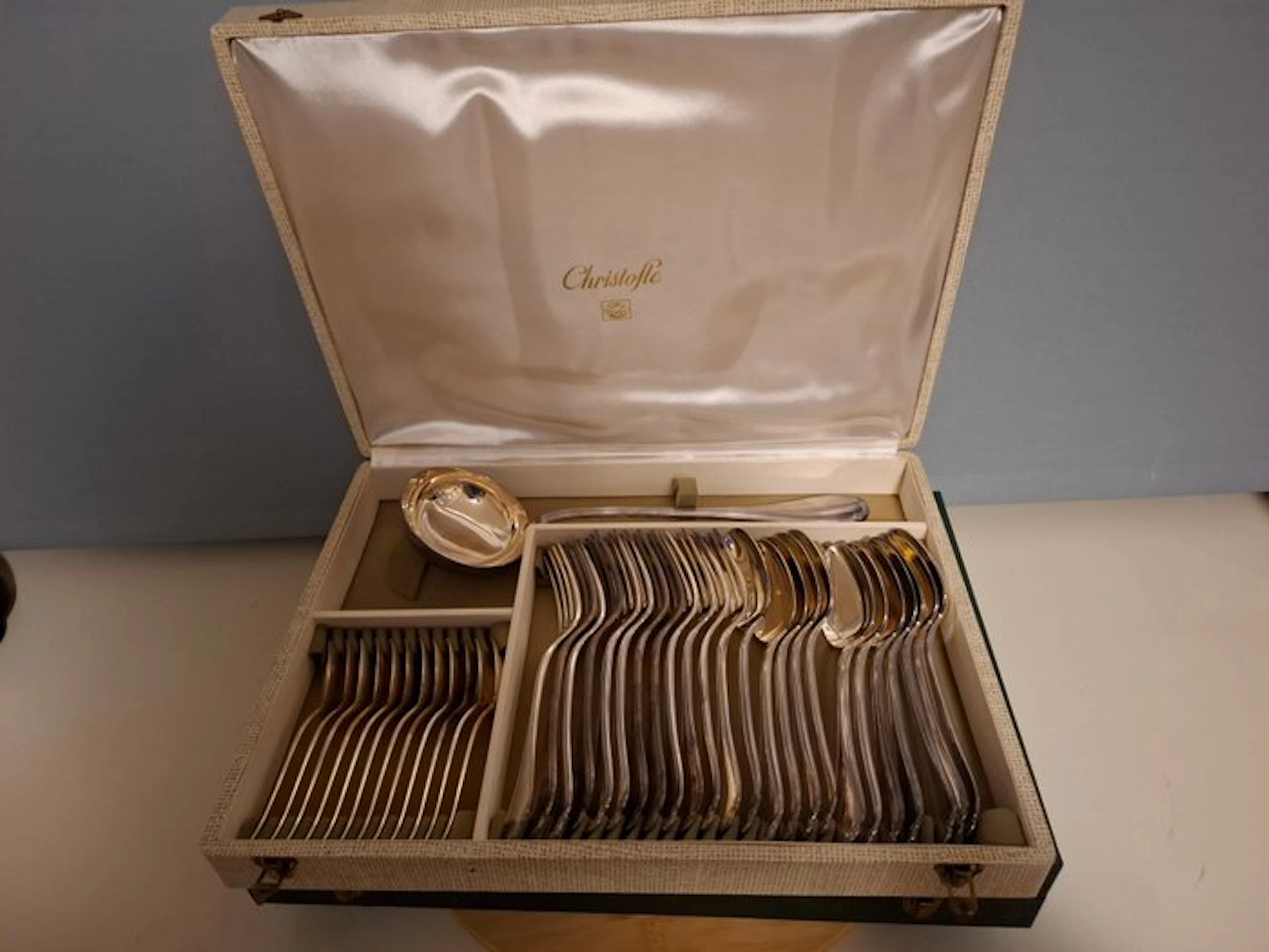 Christofle - Cutlery set for 12 (37) - Pompadour - Silverplated