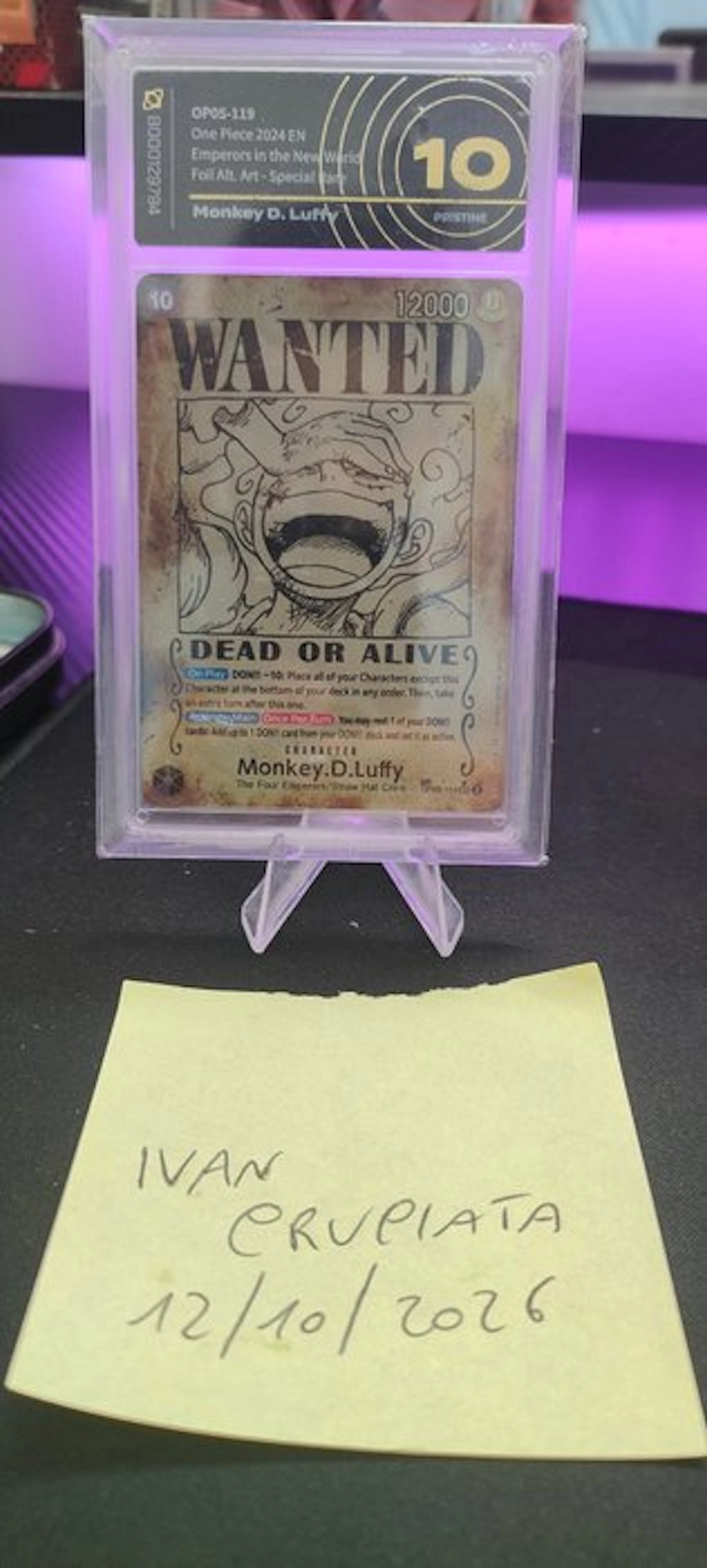 Bandai - 1 Graded card - One Piece - Monkey D