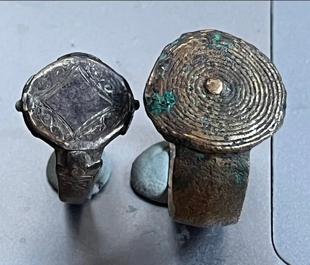 Crusaders Era and Iron Age Silver lot of two rings (No reserve price)