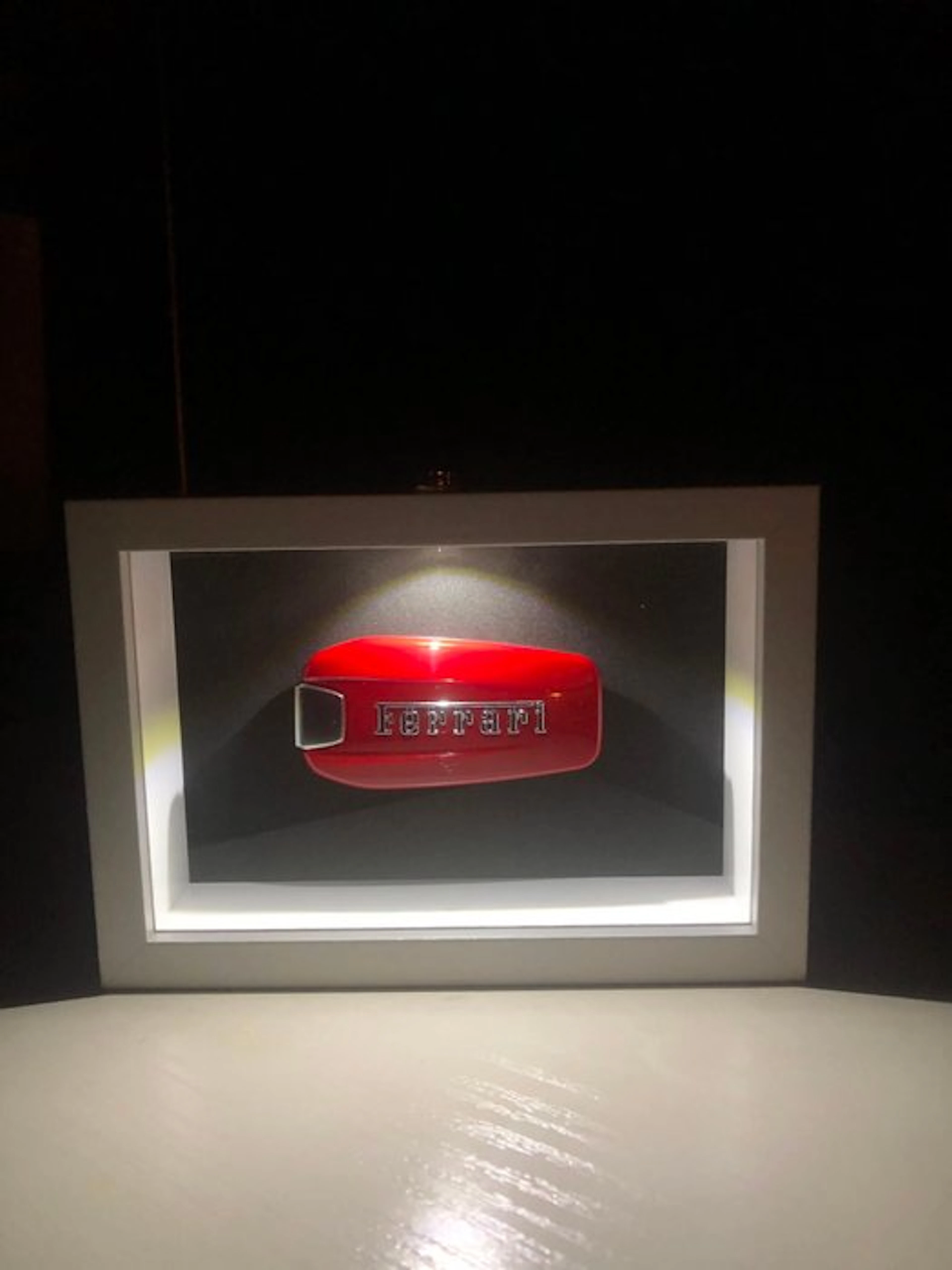 Wall decoration - Italy - Picture frame with a Ferrari key