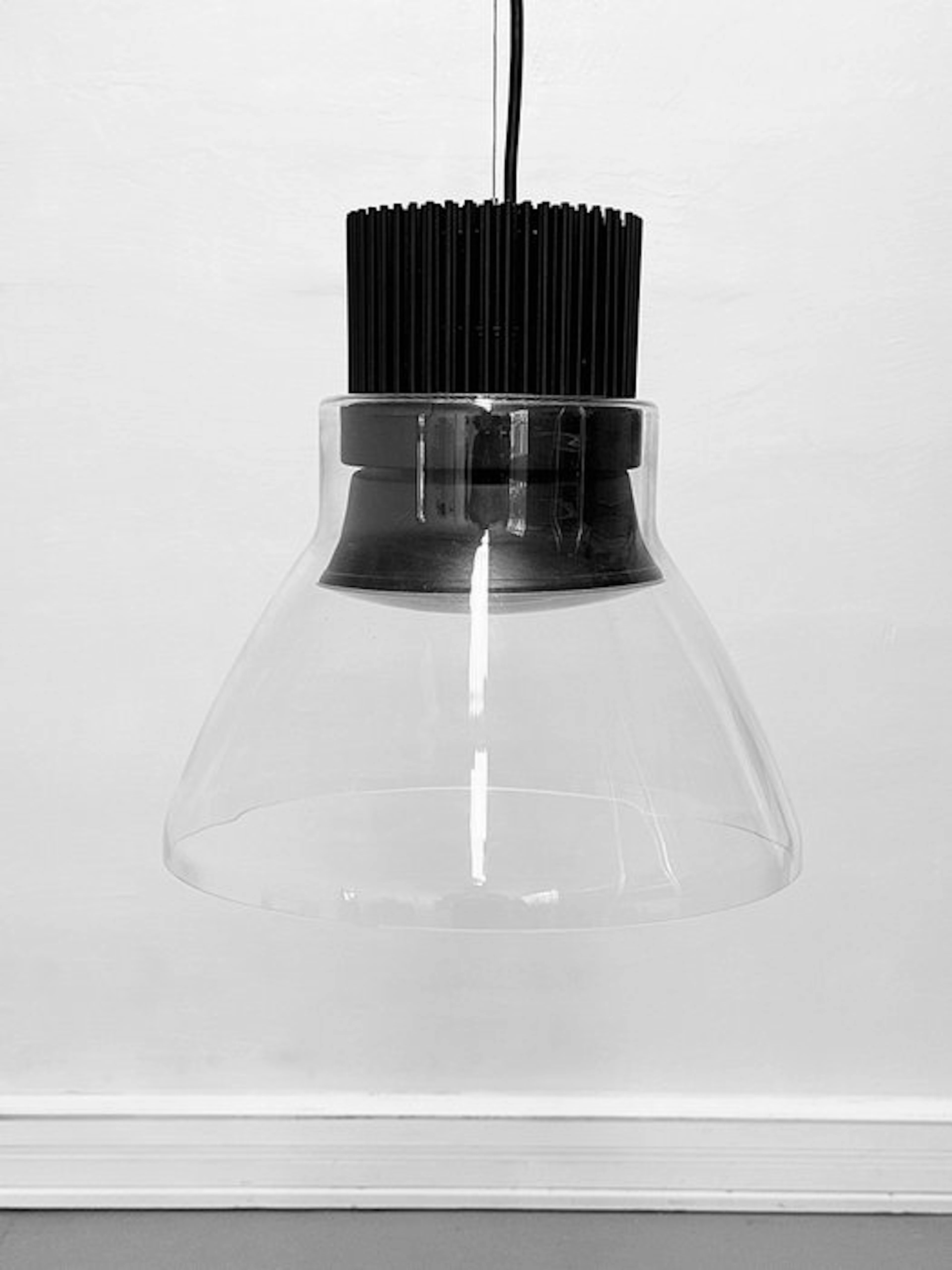 Flos - Piero Lissoni - Hanging lamp - Light Bell + Glass Reflector - Steel