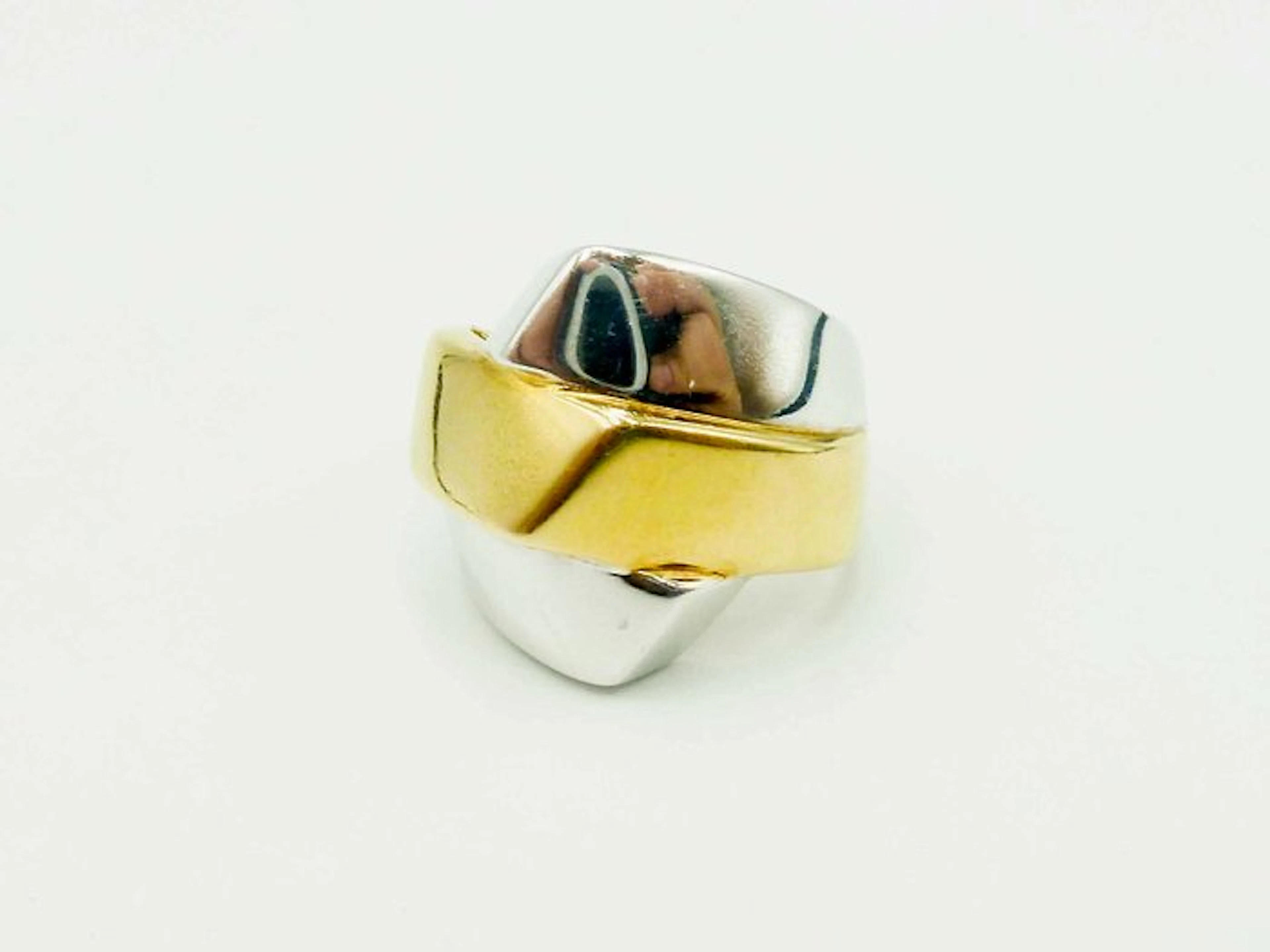 Ring - 18 kt. Yellow gold, White gold