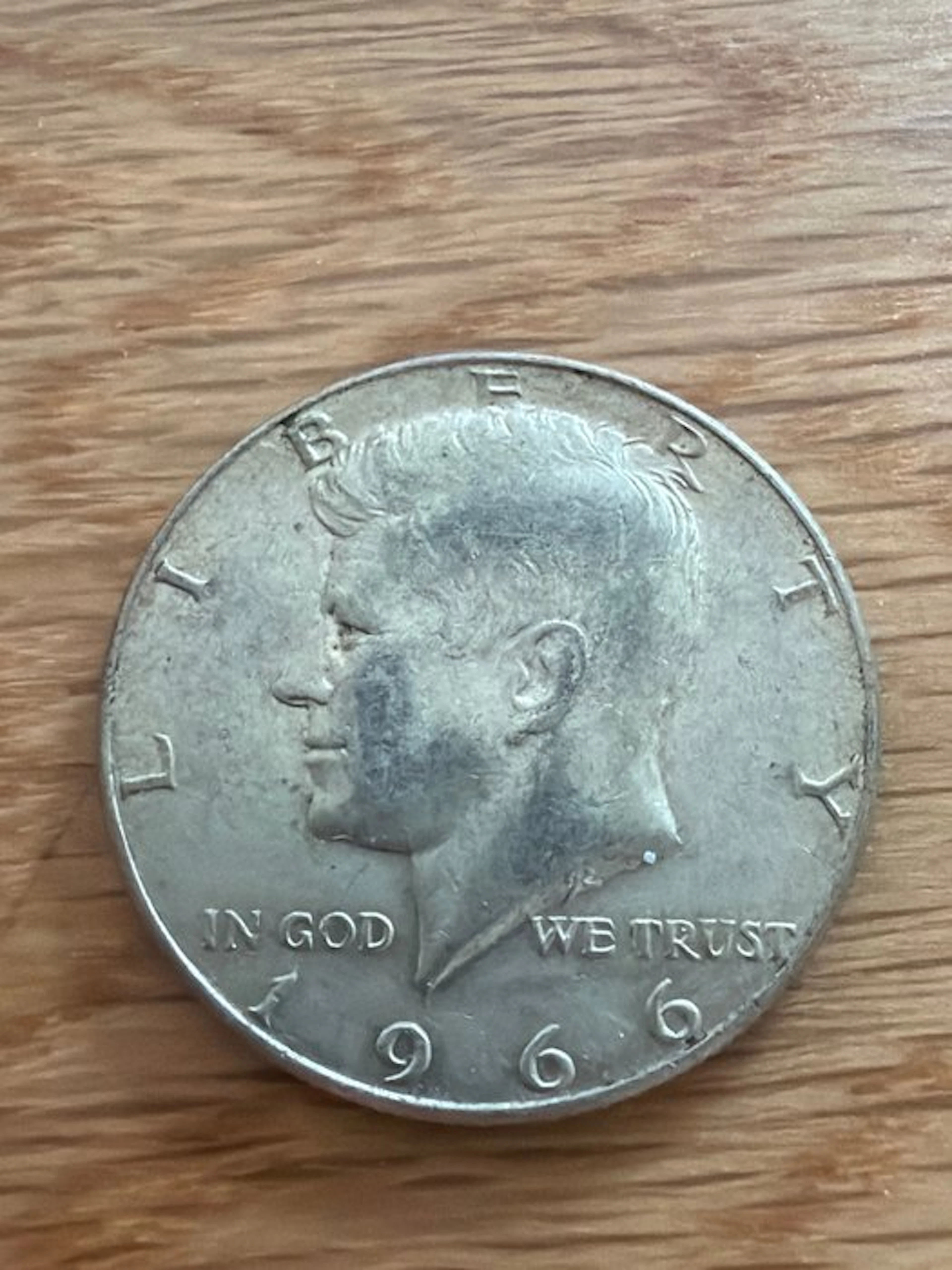 United States. 1/2 Dollar 1966 Kennedy 11,5g (.400) (No reserve price)