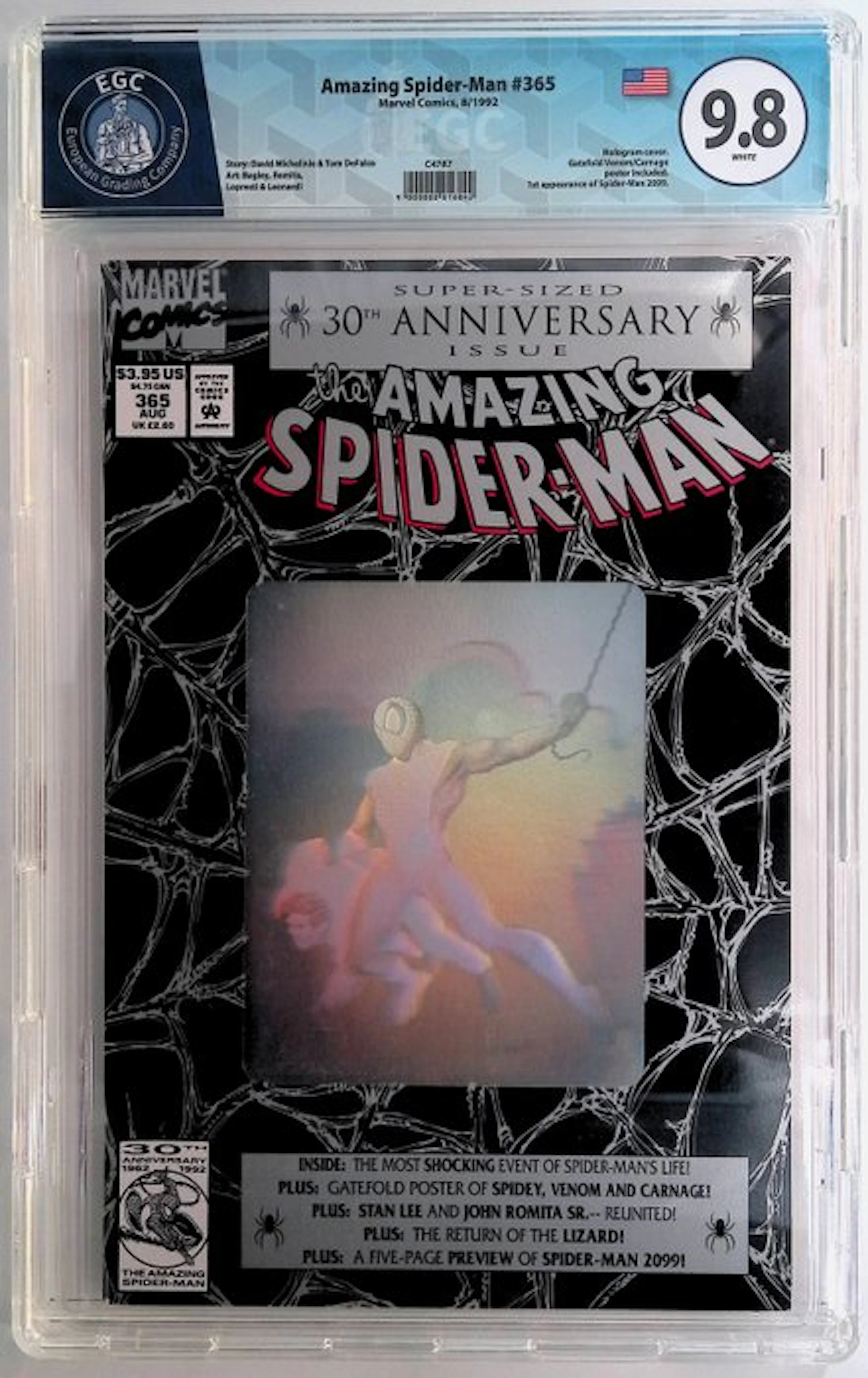 Amazing Spider-Man #365 - EGC 9.8 - 1 Graded comic - First edition - 1992