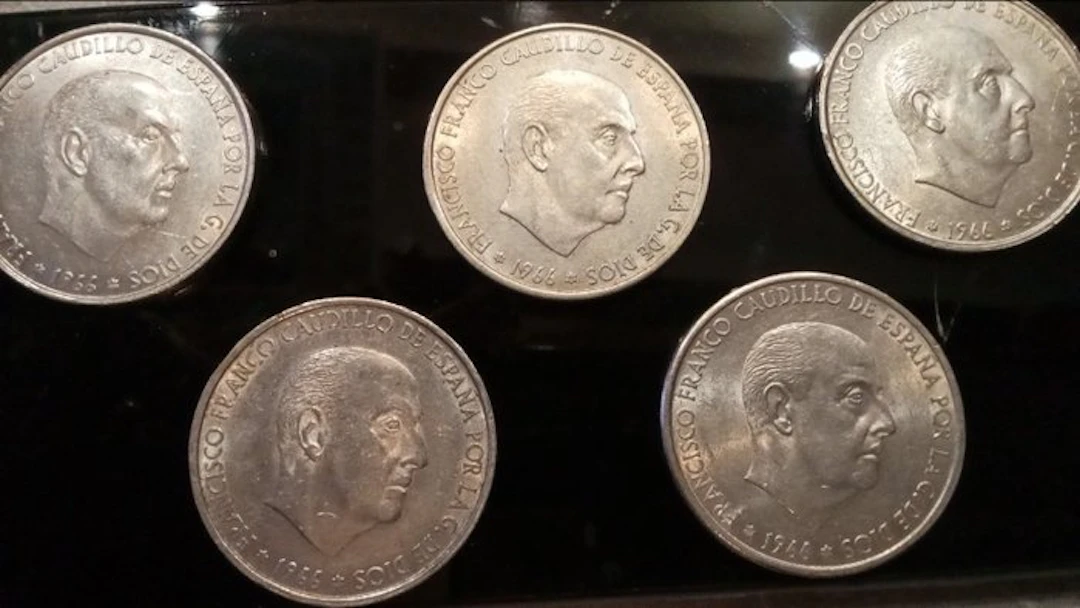 Spain. Francisco Franco. 100 Pesetas 1966 (5 monedas) (No reserve price)