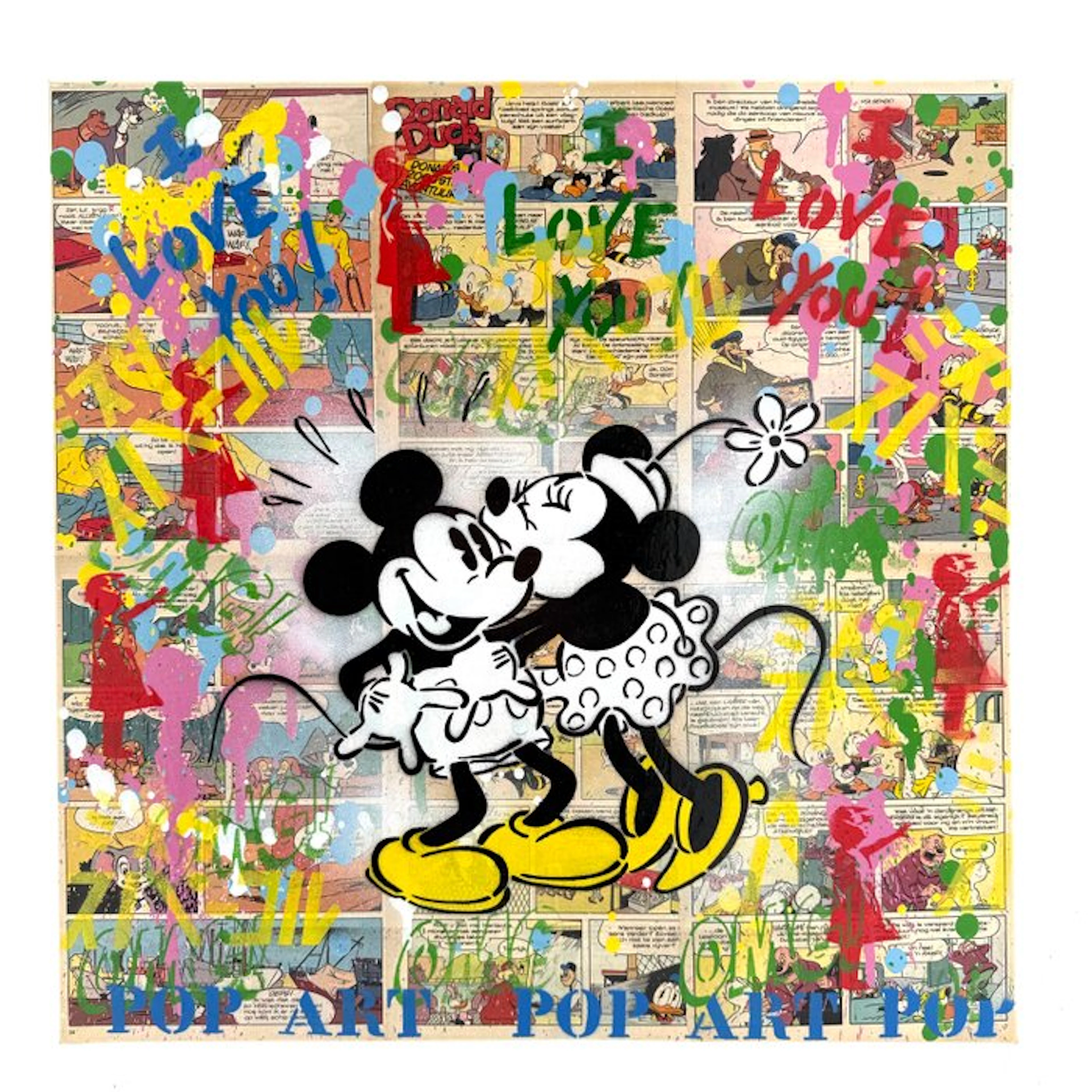 Koen Betjes (1992) - Mickey and Minnie Mouse x Comics (canvas)