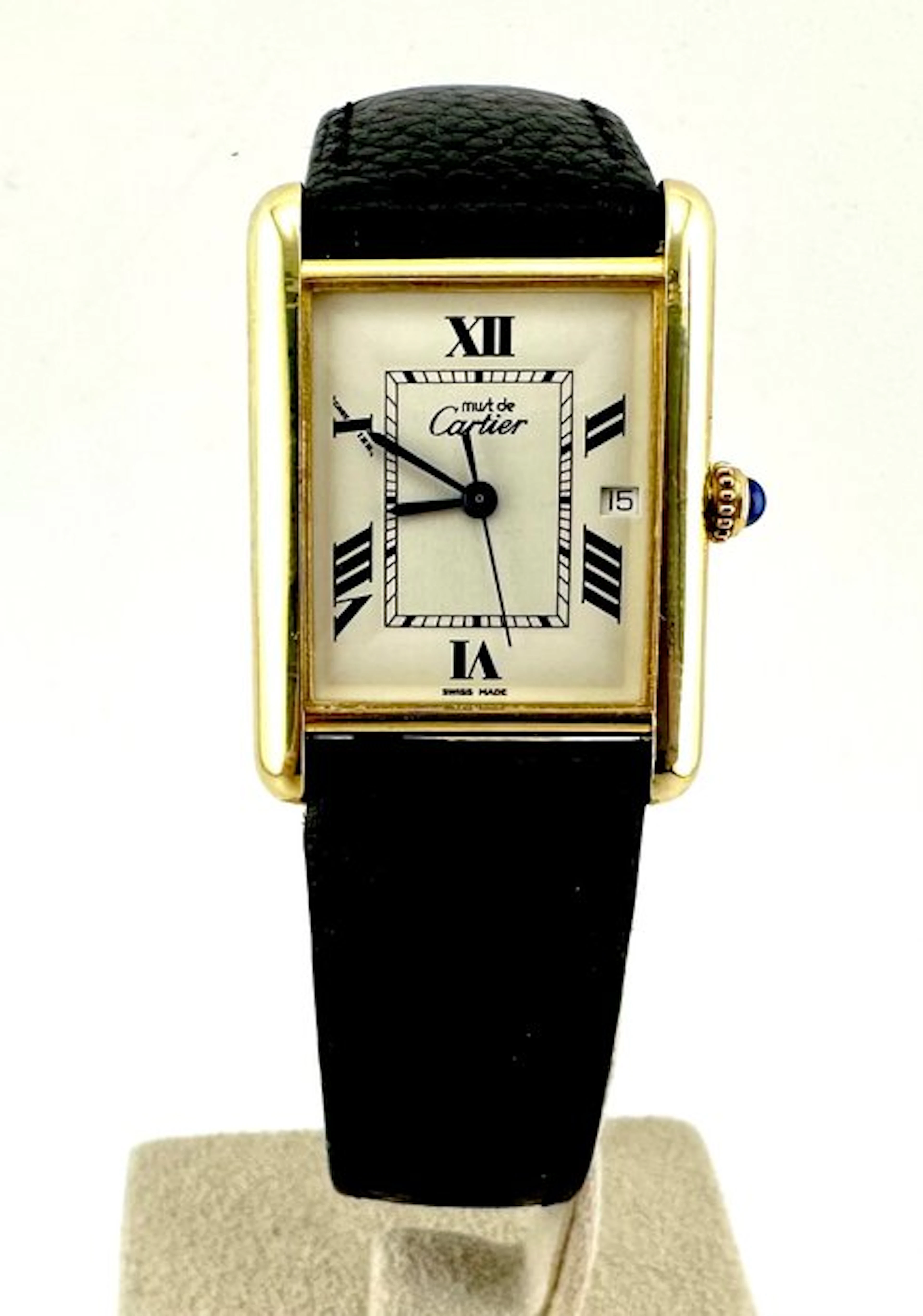 Cartier - Tank Must de Cartier Date - Ref. 2413 - Men - 1980-1989