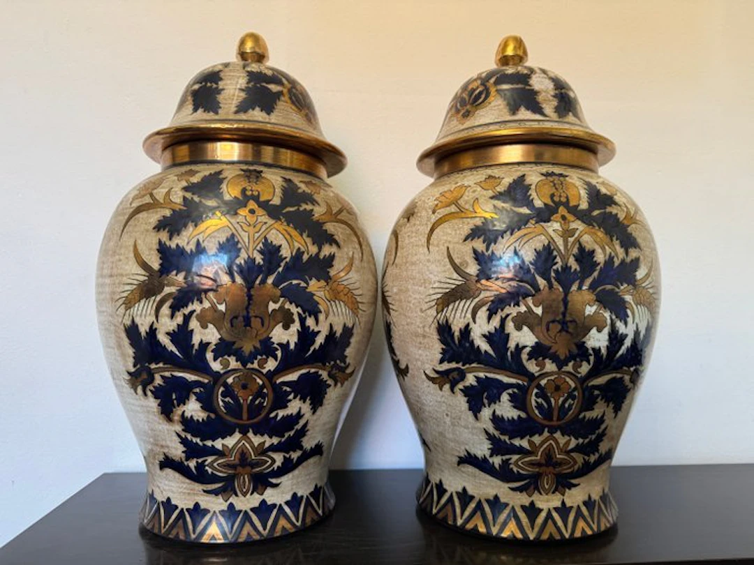 Ceramiche Batignani - Gastone Batignani - Vase (2) - Porcelain