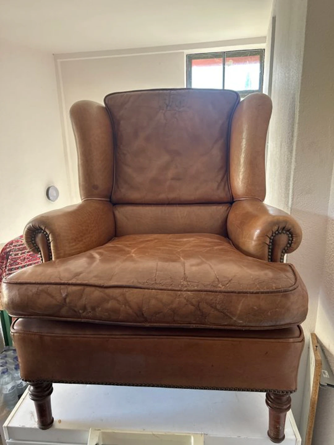 Armchair - Leather - vintage leather sofa