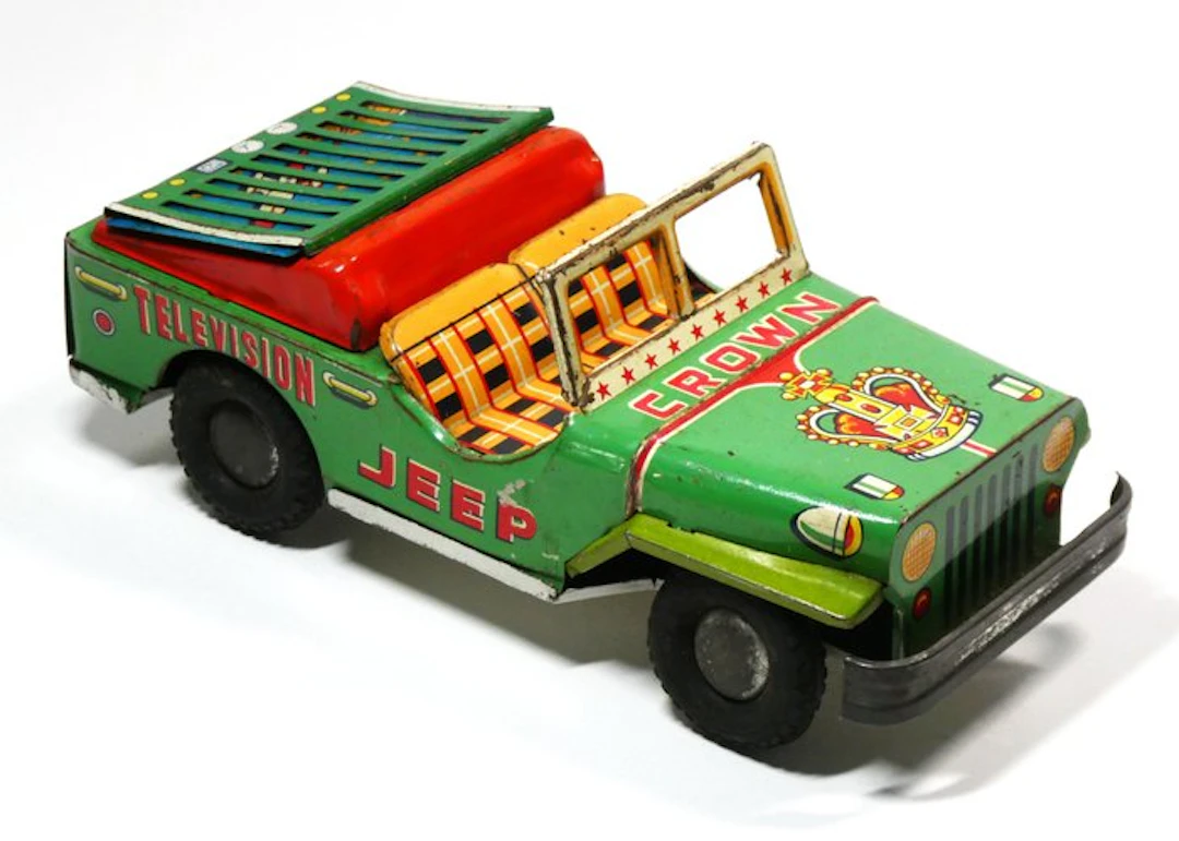 Usagiya (Japan) # - Tin toy - 1960's Crown "Space Television" Jeep