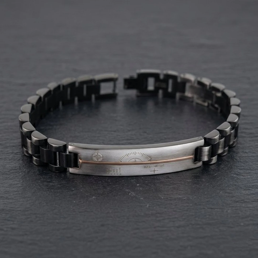 18 kt. - Base bracelet in surgical steel, Yellow gold - Bracelet -