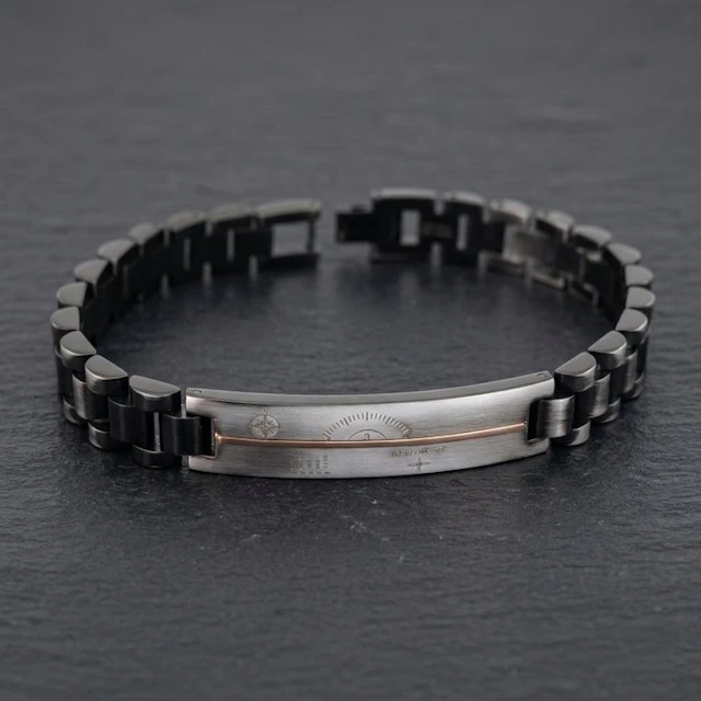 18 kt. - Base bracelet in surgical steel, Yellow gold - Bracelet -