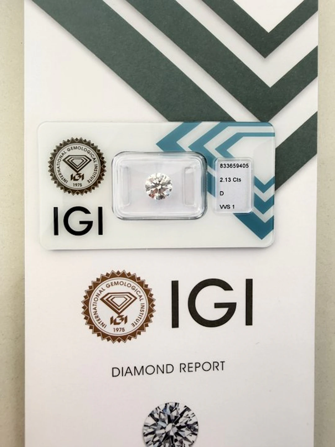 No reserve price - 1 pcs Diamond (Natural) - 2.13 ct...