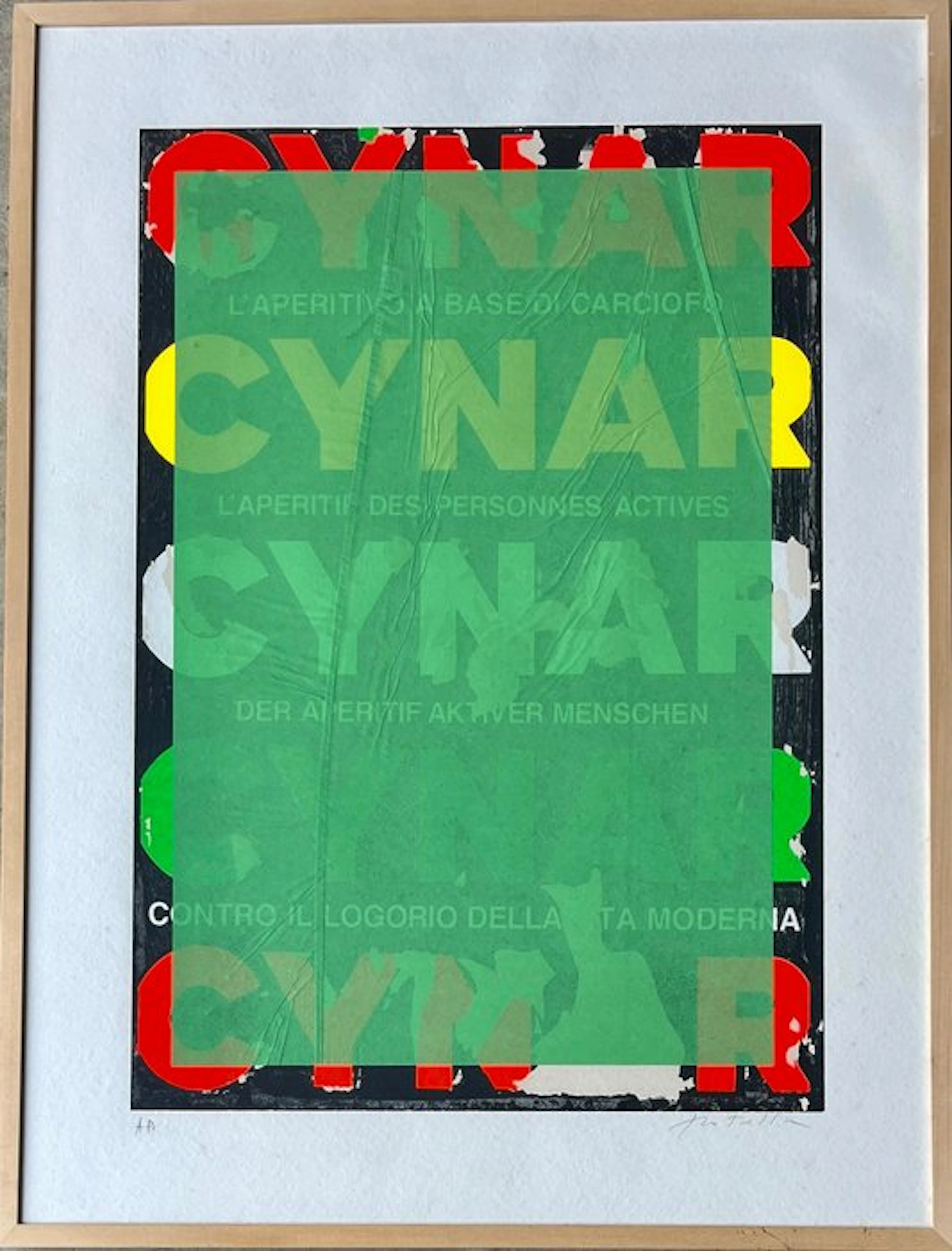 Mimmo Rotella (1918-2006) - Blank Cynar