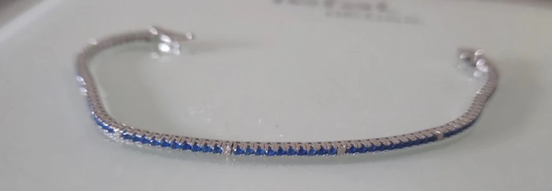 Tennis bracelet - 18 kt. White gold - 1.99ct. tw. Diamond (Natural) - Diamond