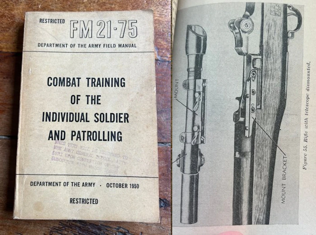 US Army M1C Garand Sniper Rifle / M1 carbine sniperscope...