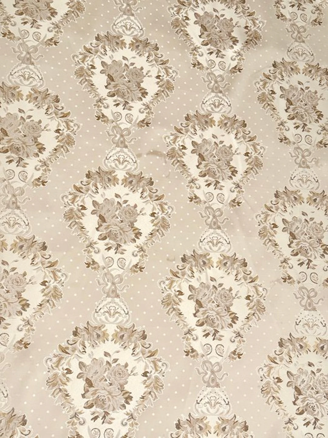 San Leucio damask fabric in cornflower powder champagne...