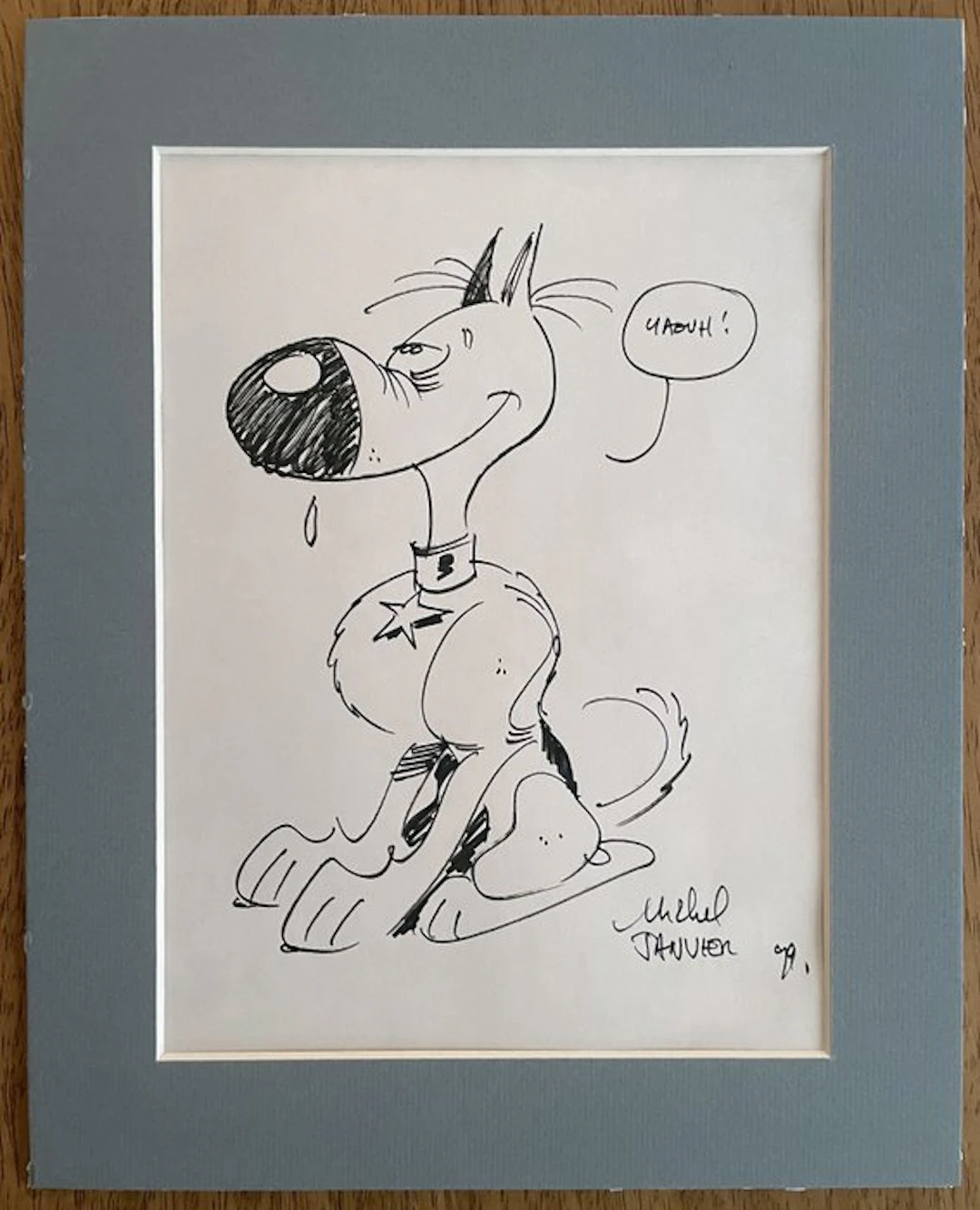 Rantanplan - 1 Autographed original drawing - 1999