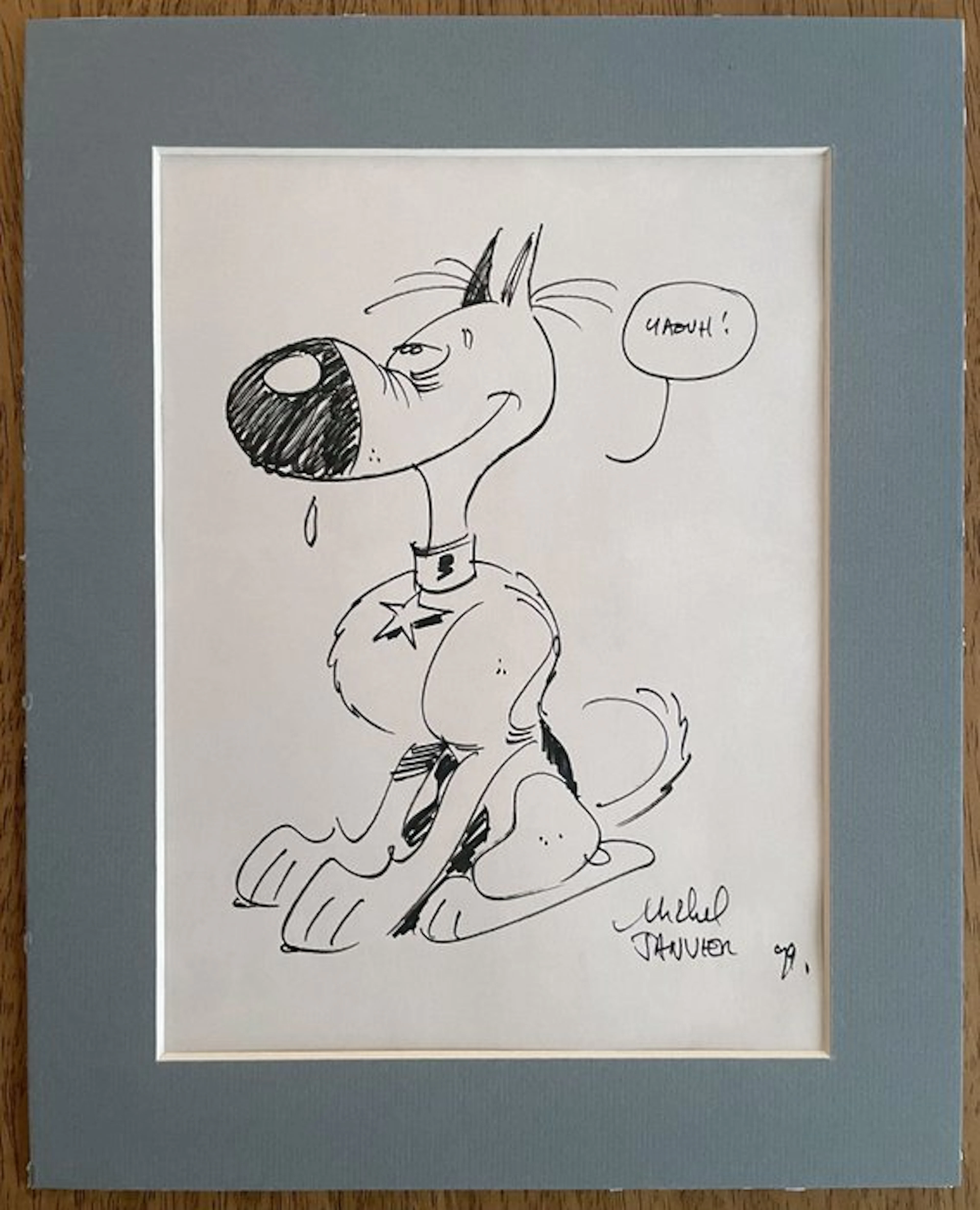 Rantanplan - 1 Autographed original drawing - 1999