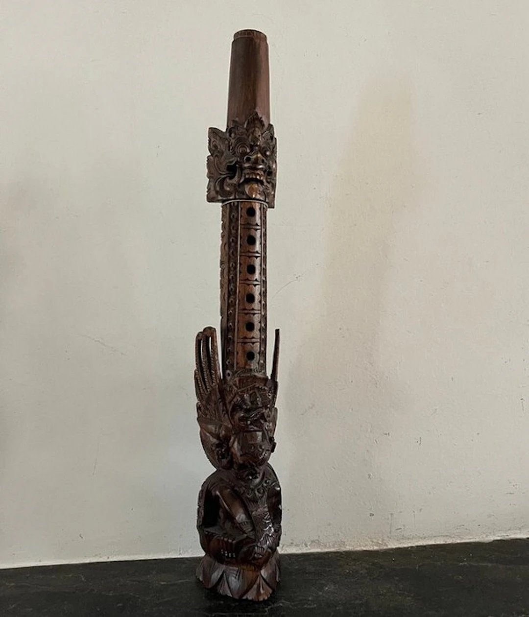 Statue - - Flute - Indonesia (No reserve price)