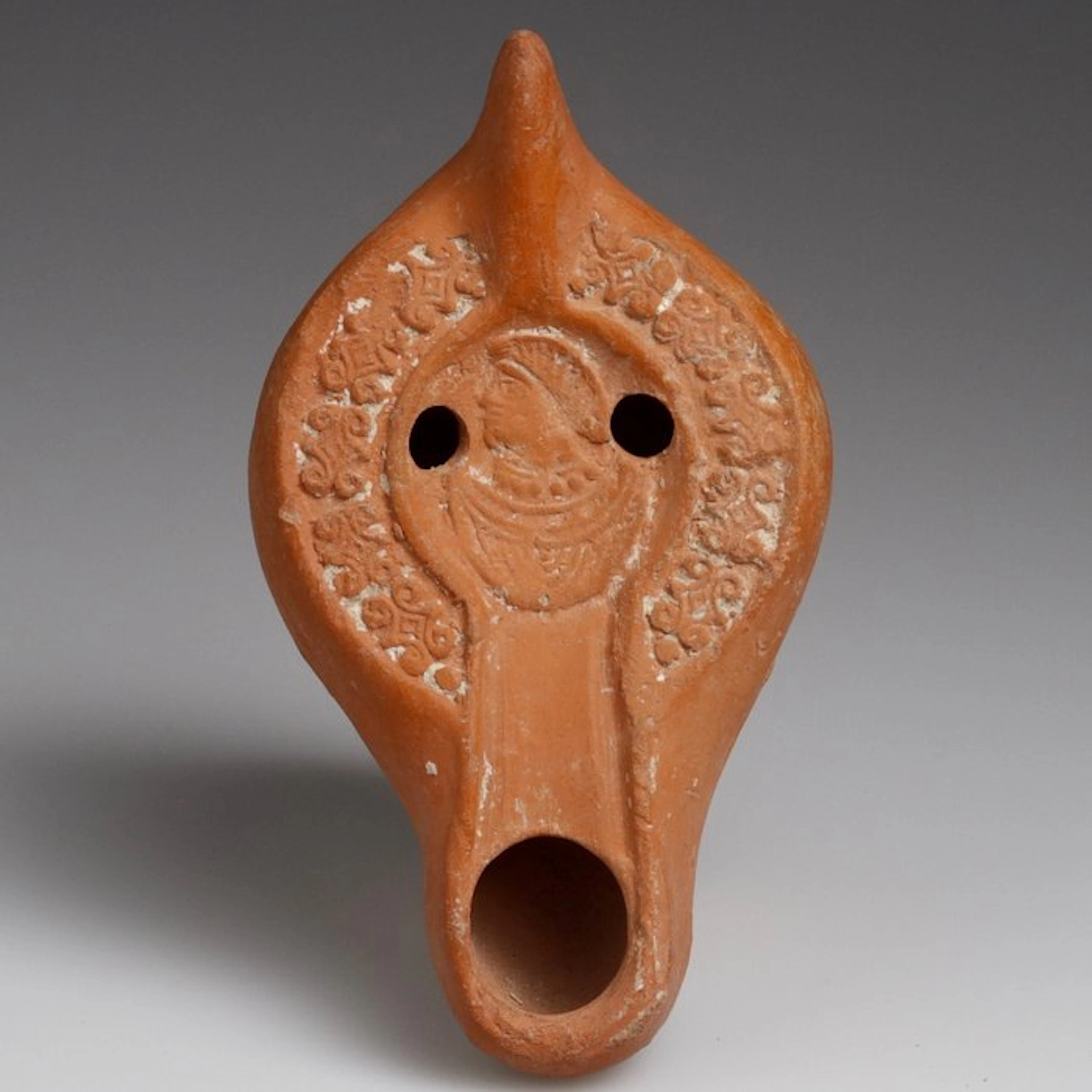 Late Roman/Early Byzantine Terracotta oil lamp - 117 mm