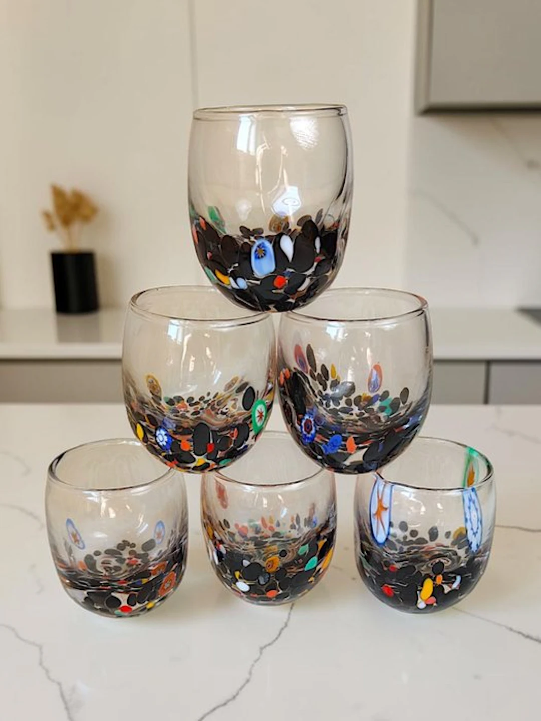 MurArt - MurArt - Drinking set (6) - Glass - Murrine Millefiori