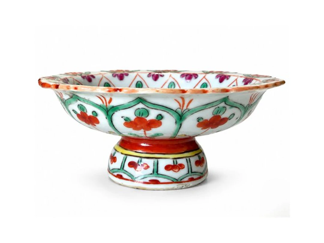 Tazza - Chinese famille-verte porcelain - China - Qing...
