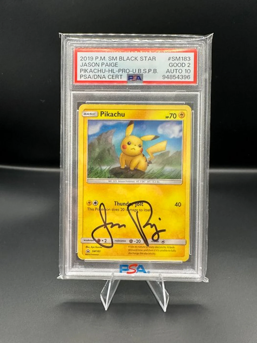 Pokémon - 1 Graded card - Pikachu #SM183 Promo card - PSA...