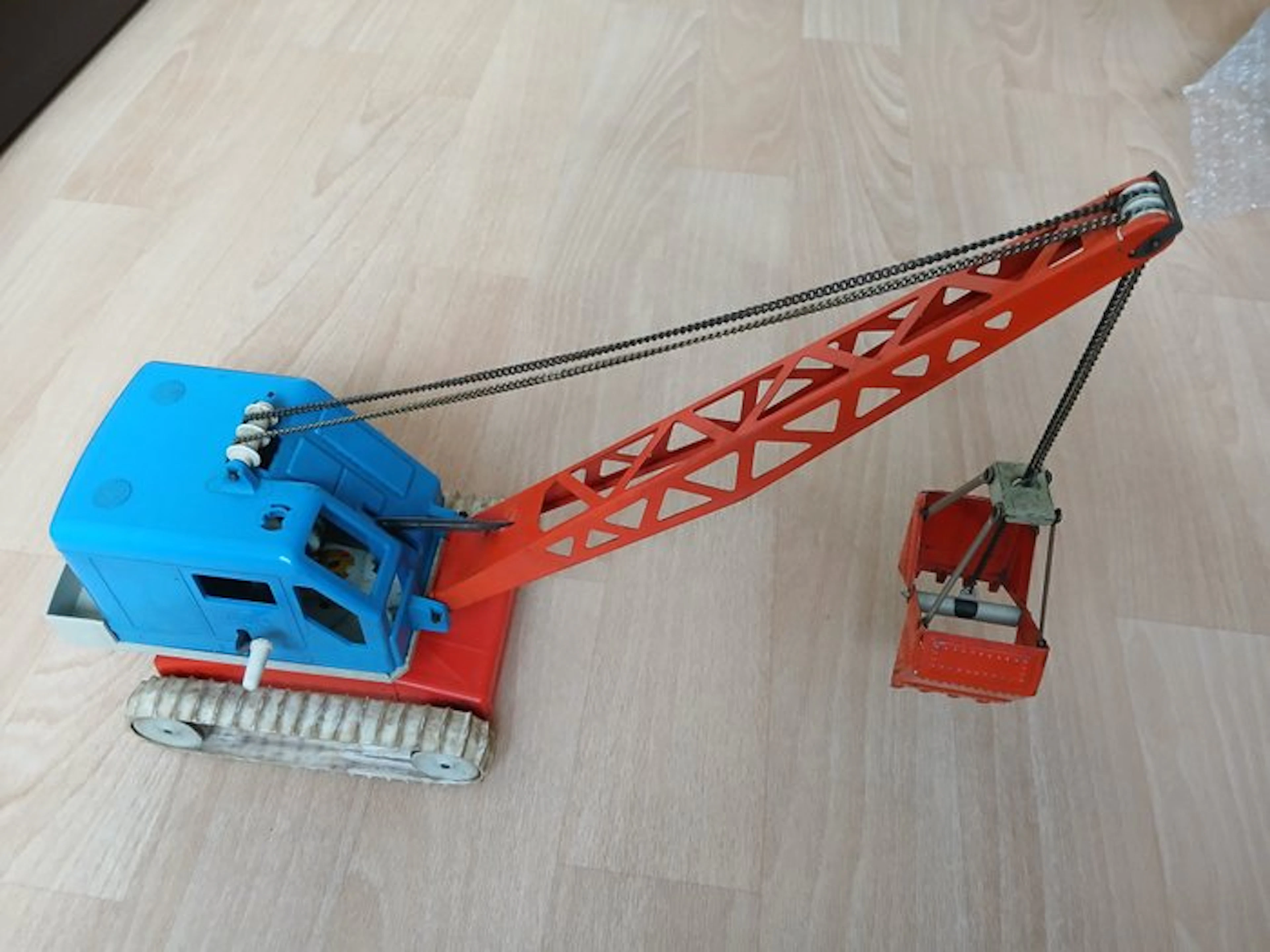 GAMA - Toy vehicle Graafkraan met grijper - 1960-1970 - Germany