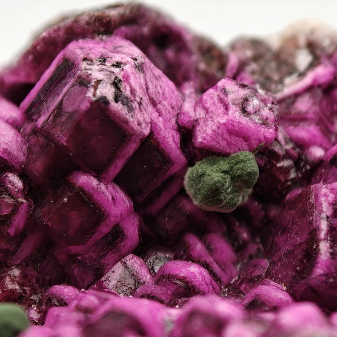 Rarest green Kolwezite on cobaltocalcite fuchsia Crystals...