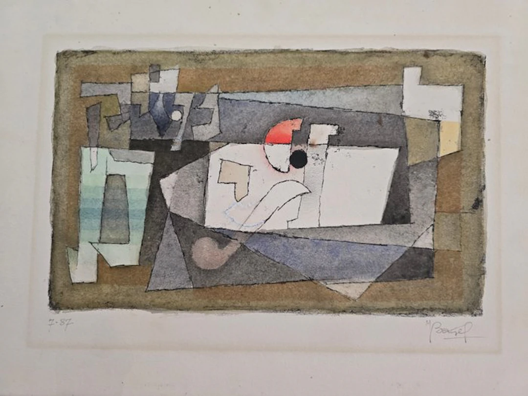 Moses Bahelfer Bagel (1908-1995) - Composition abstraite
