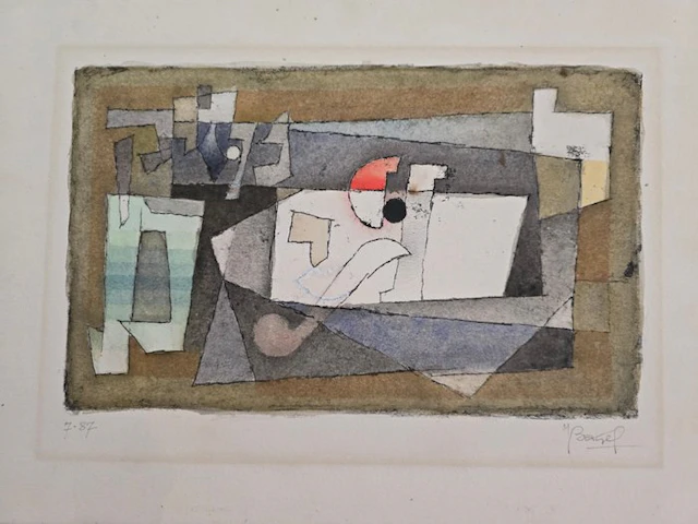 Moses Bahelfer Bagel (1908-1995) - Composition abstraite