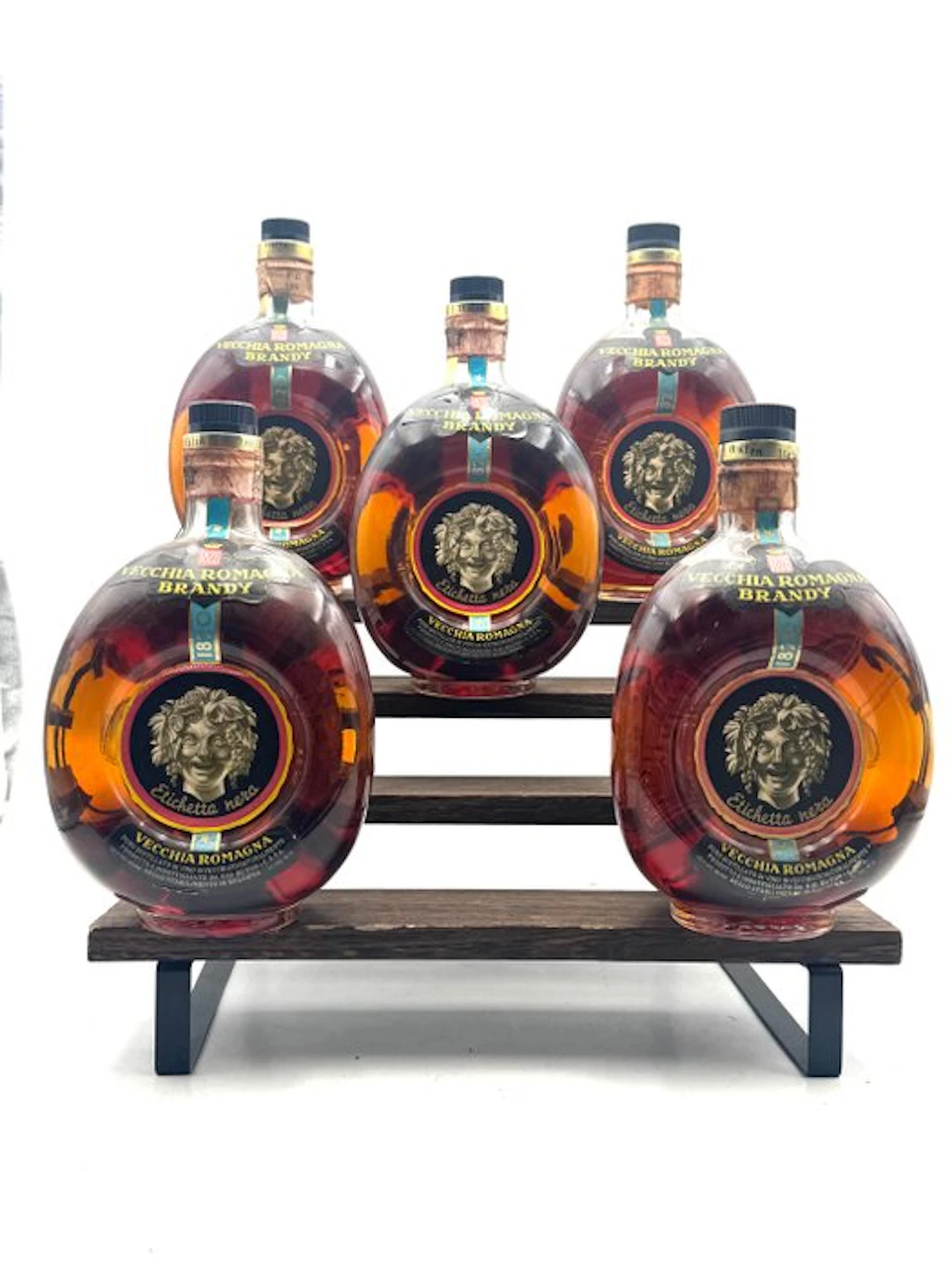 Vecchia Romagna - Etichetta Nera - b. 1960s - 1.0 Litre - 5 bottles
