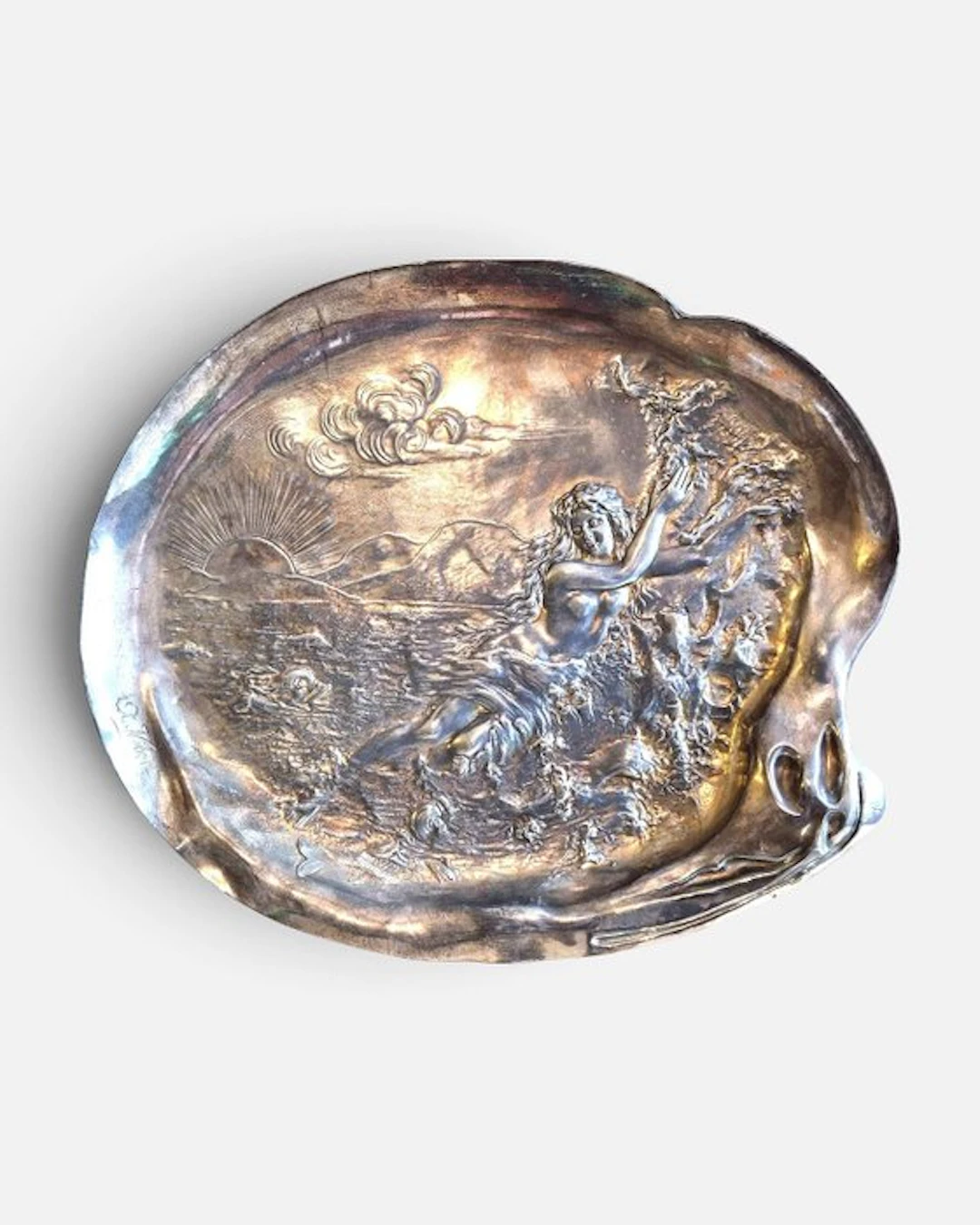 Vide poche - Art Nouveau - Naïade - France - Alexandre Vibert ca. 1900