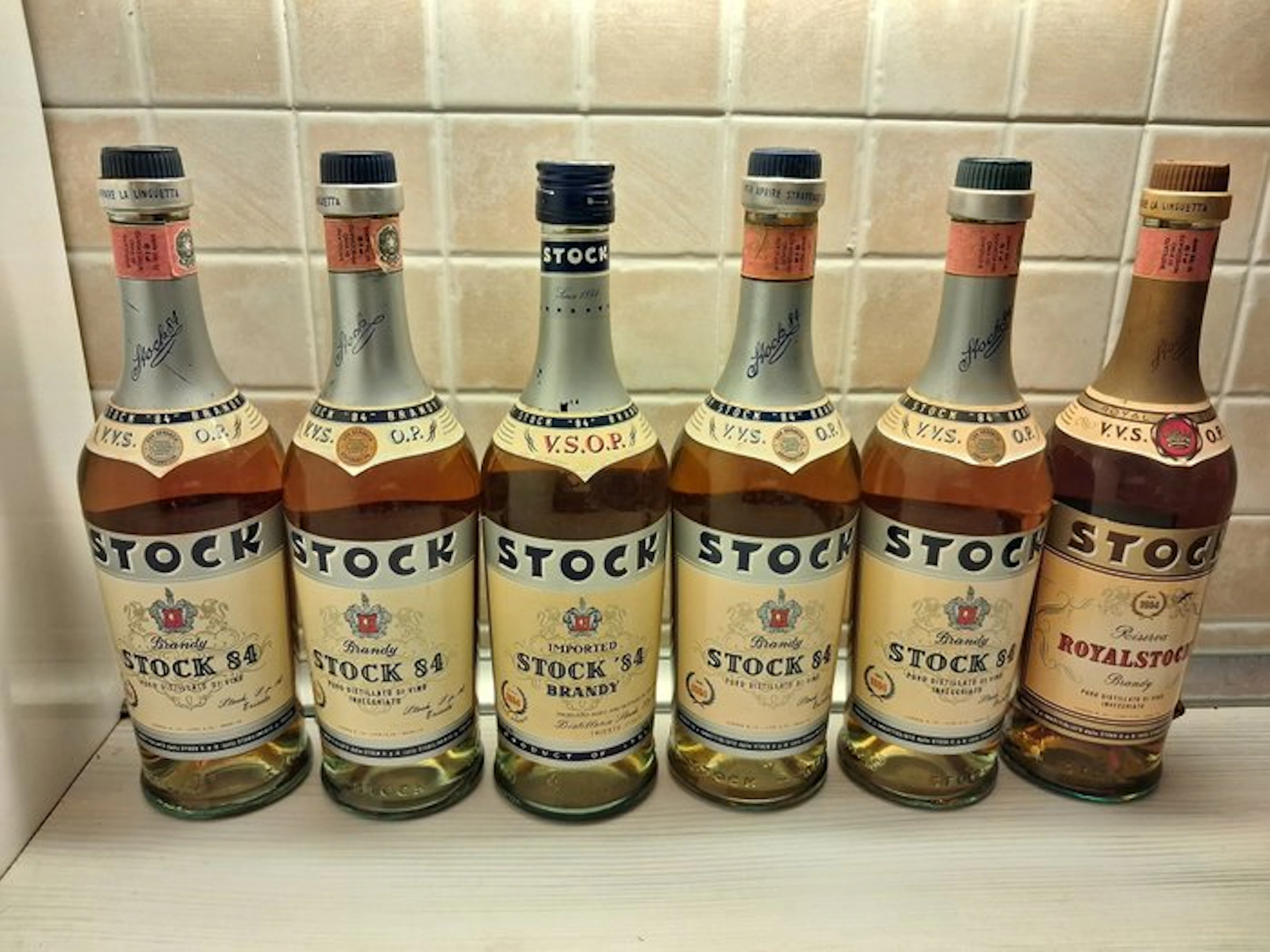 Stock - Brandy - b. 1970s, 1980s - 75cl - 6 bottles