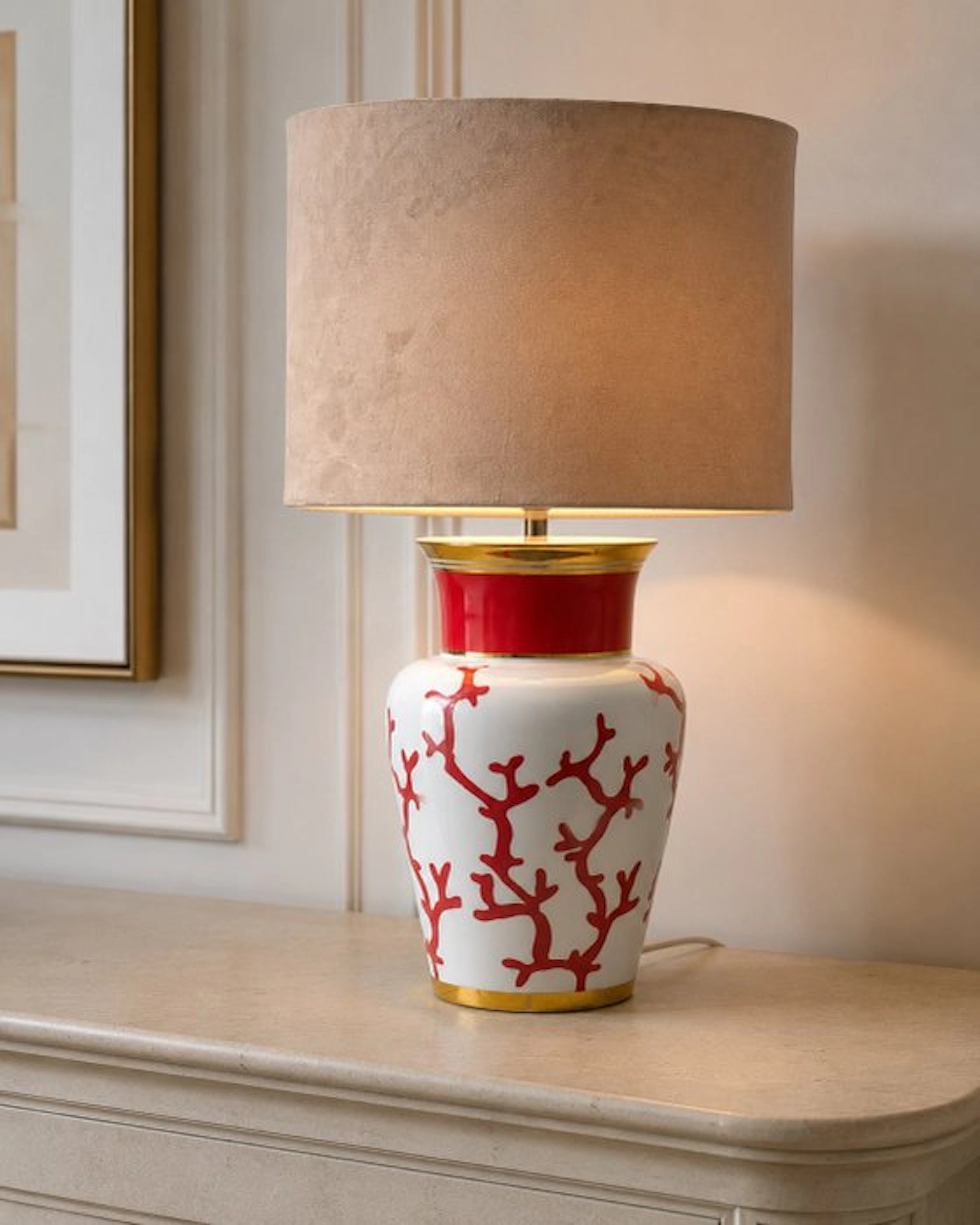 Raynaud Limoges - Alberto Pinto - Vase mounted lamp...