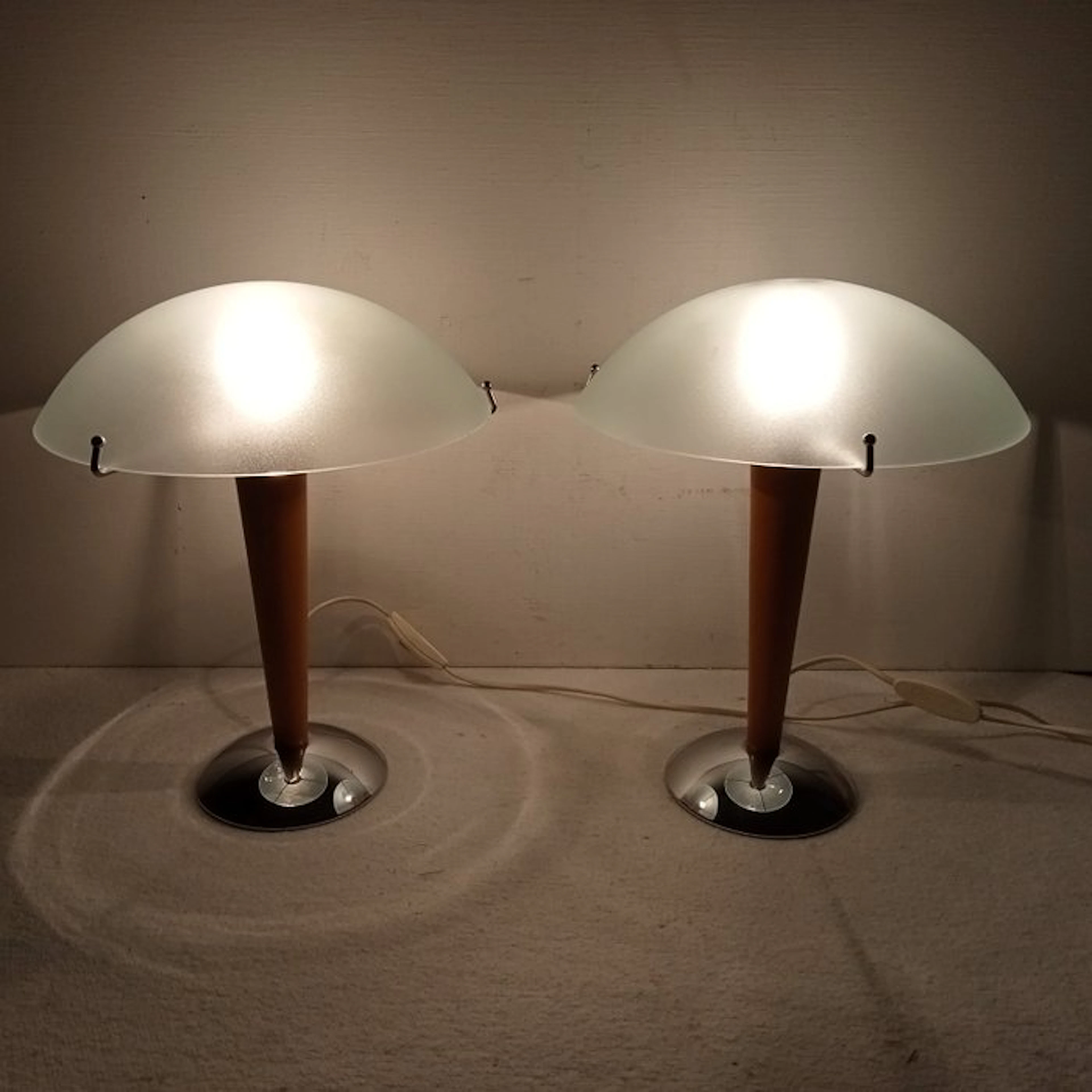 IKEA - Table lamp (2) - Kvintol B9503 - satin glass with...