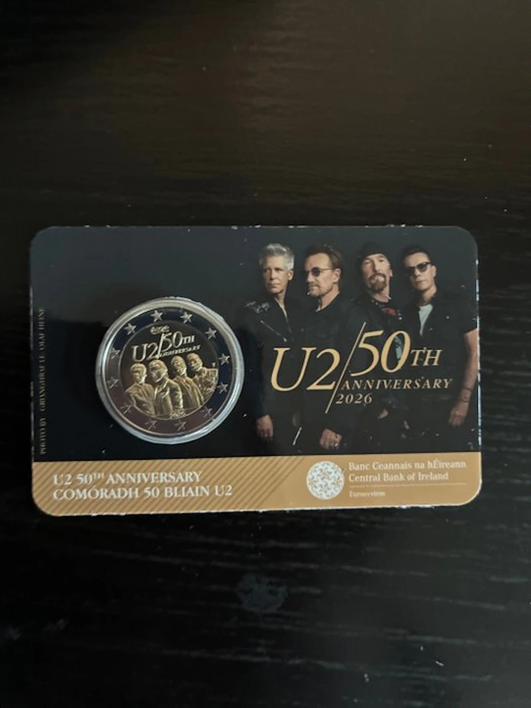 Ireland. 2 Euro 2026 "U2" (1 coincard) (No reserve price)