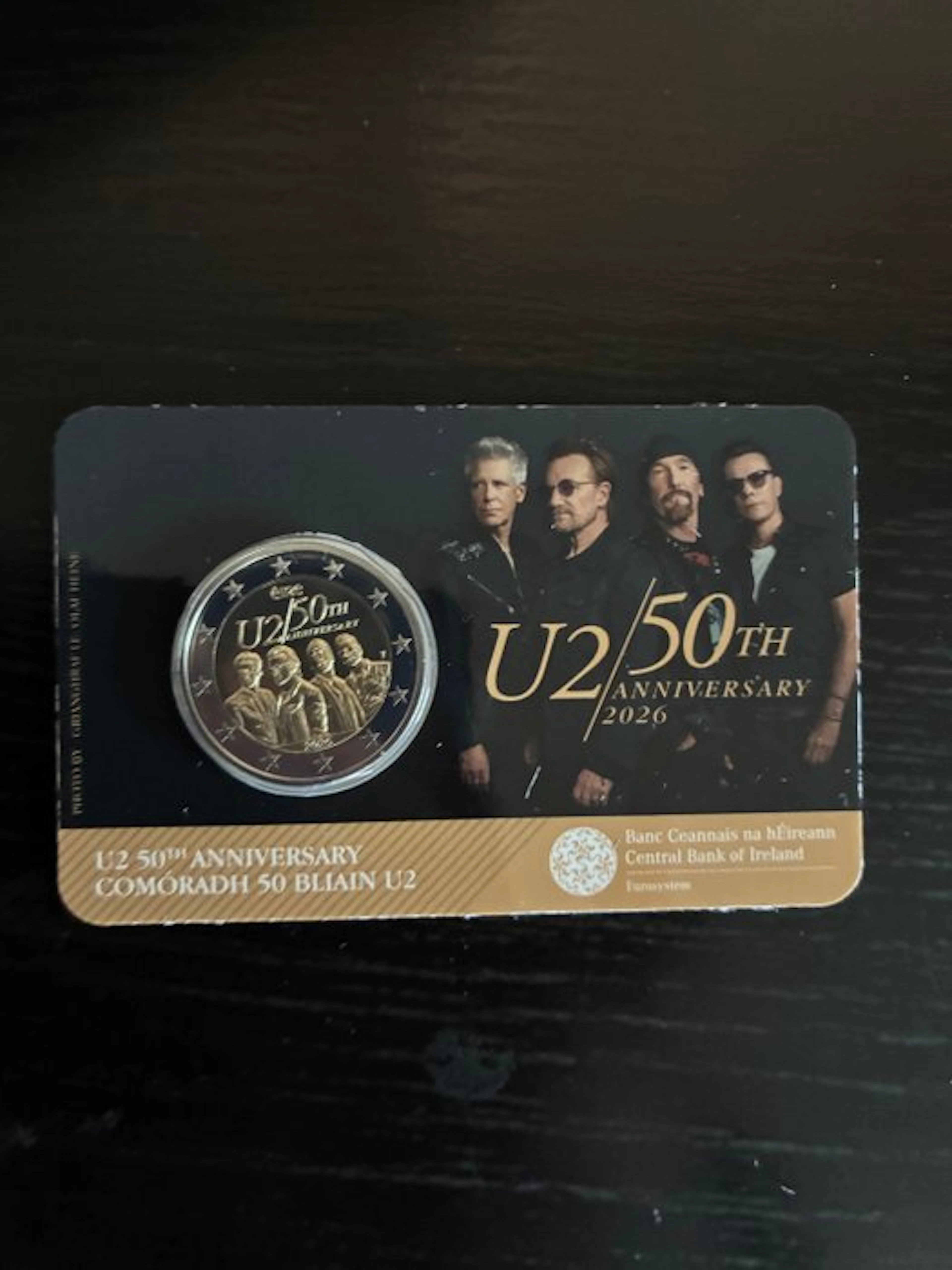 Ireland. 2 Euro 2026 "U2" (1 coincard) (No reserve price)