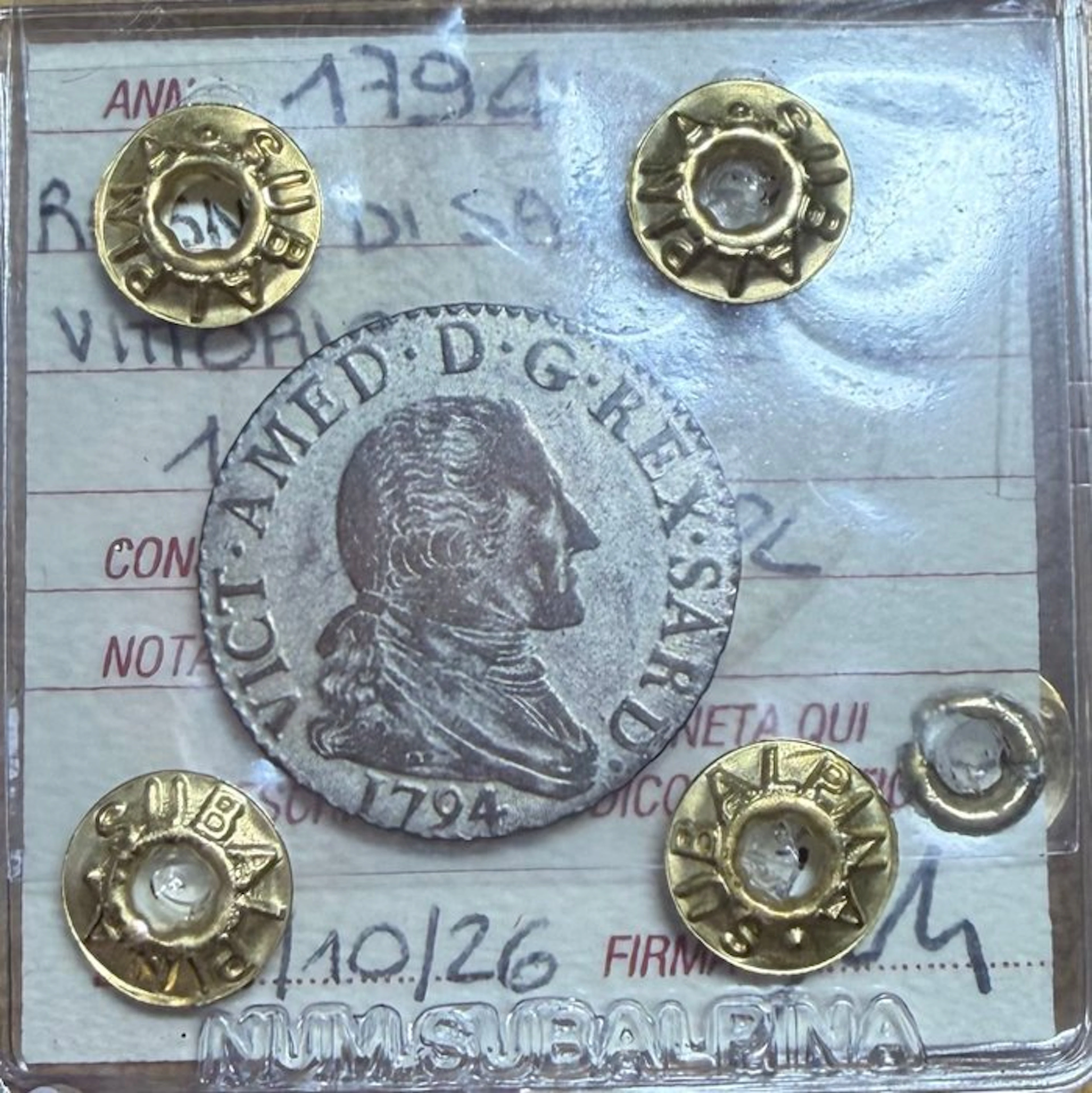 Italy, Kingdom of Sardinia Vittorio Amedeo III (1773-1796)